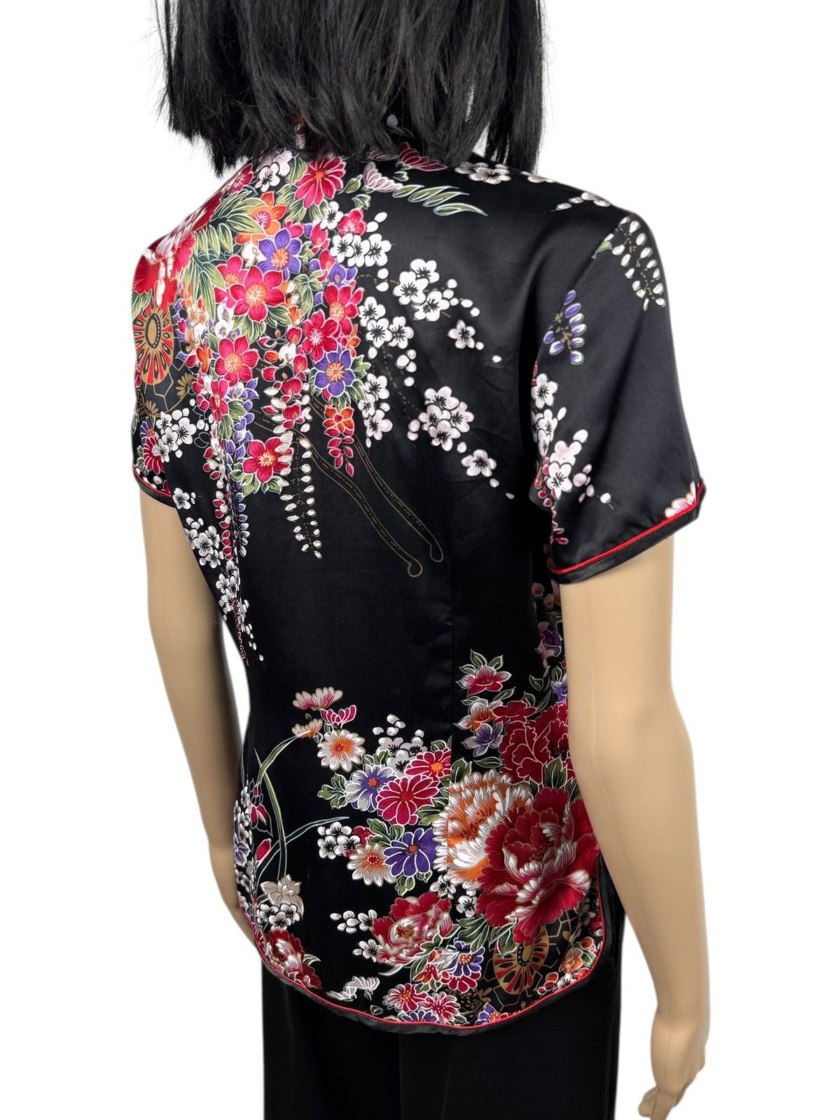 Chinese Laundry × Designer Alex Line Silk Blouse Chinese Native Printed Flowers size L Size L / US 10 / IT 46 - 9 Thumbnail