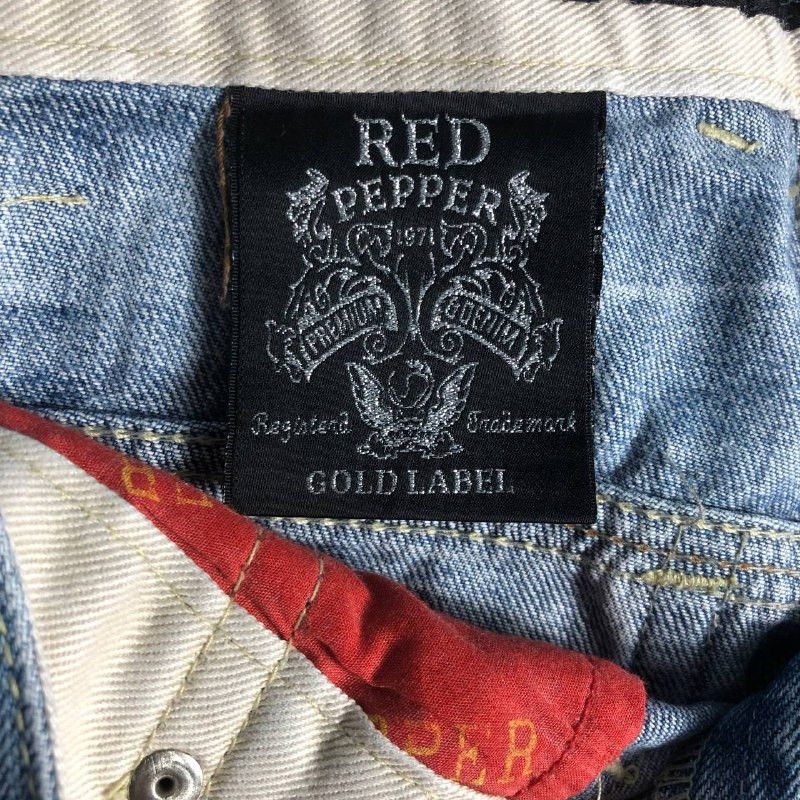 Japanese Brand Vintage Japanese Brand Gold Label Red Pepper Denim Jean Size 25" / US 0 / IT 36 - 10 Thumbnail