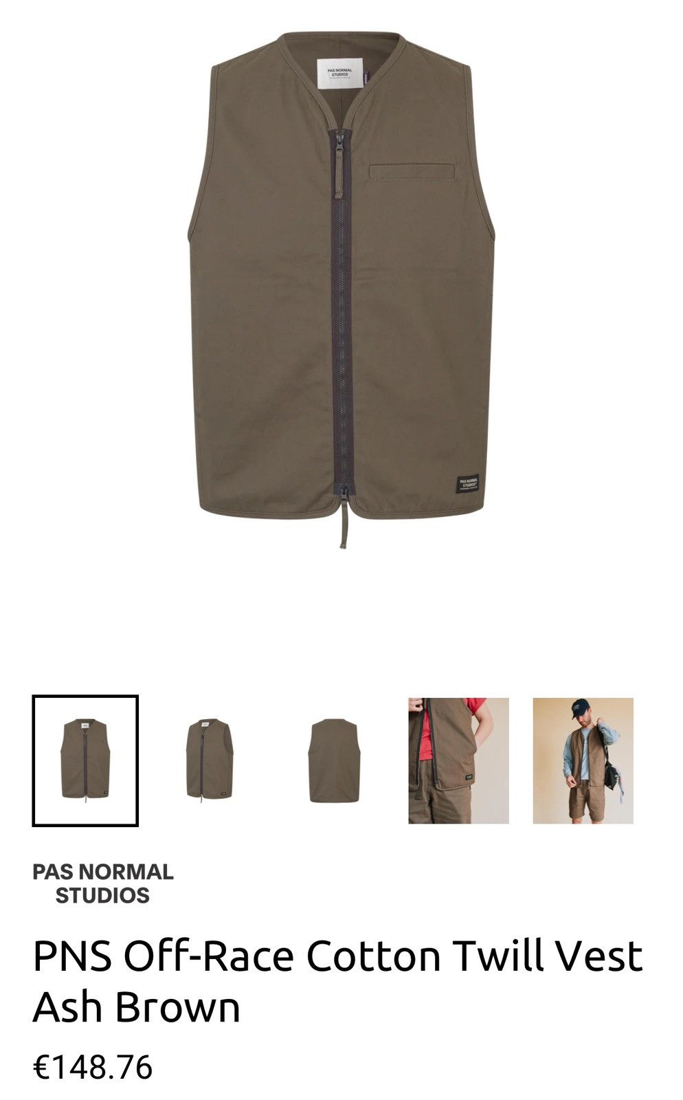Pas Normal Studios Pas Normal Studios Off-Race Vest Size US S / EU 44-46 / 1 - 2 Thumbnail