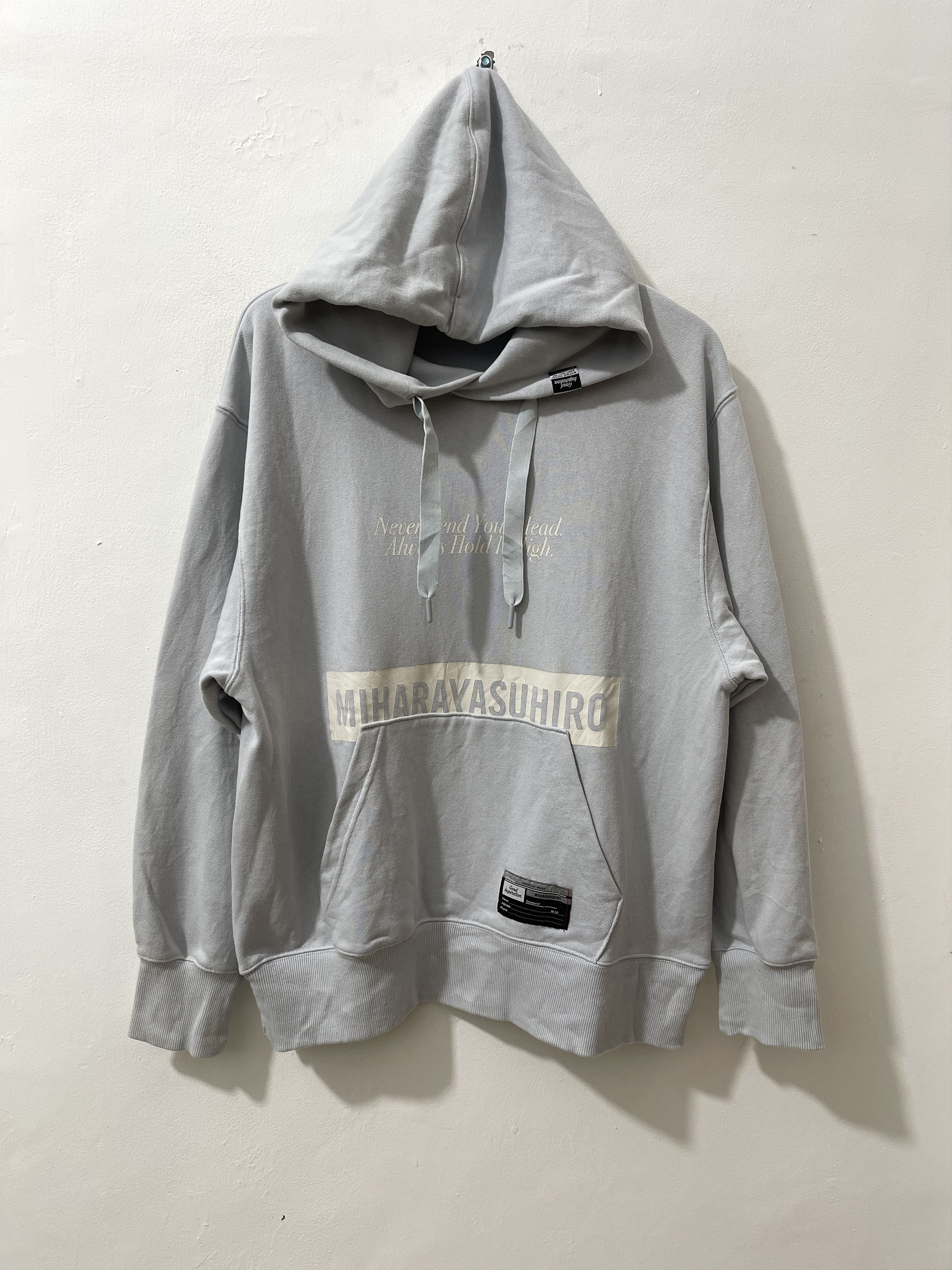 GU × Maison MIHARA YASUHIRO 2000s Miharayasuhiro x Uniqlo Japan Archive Pullover Hoodie Size US L / EU 52-54 / 3 - 1 Thumbnail