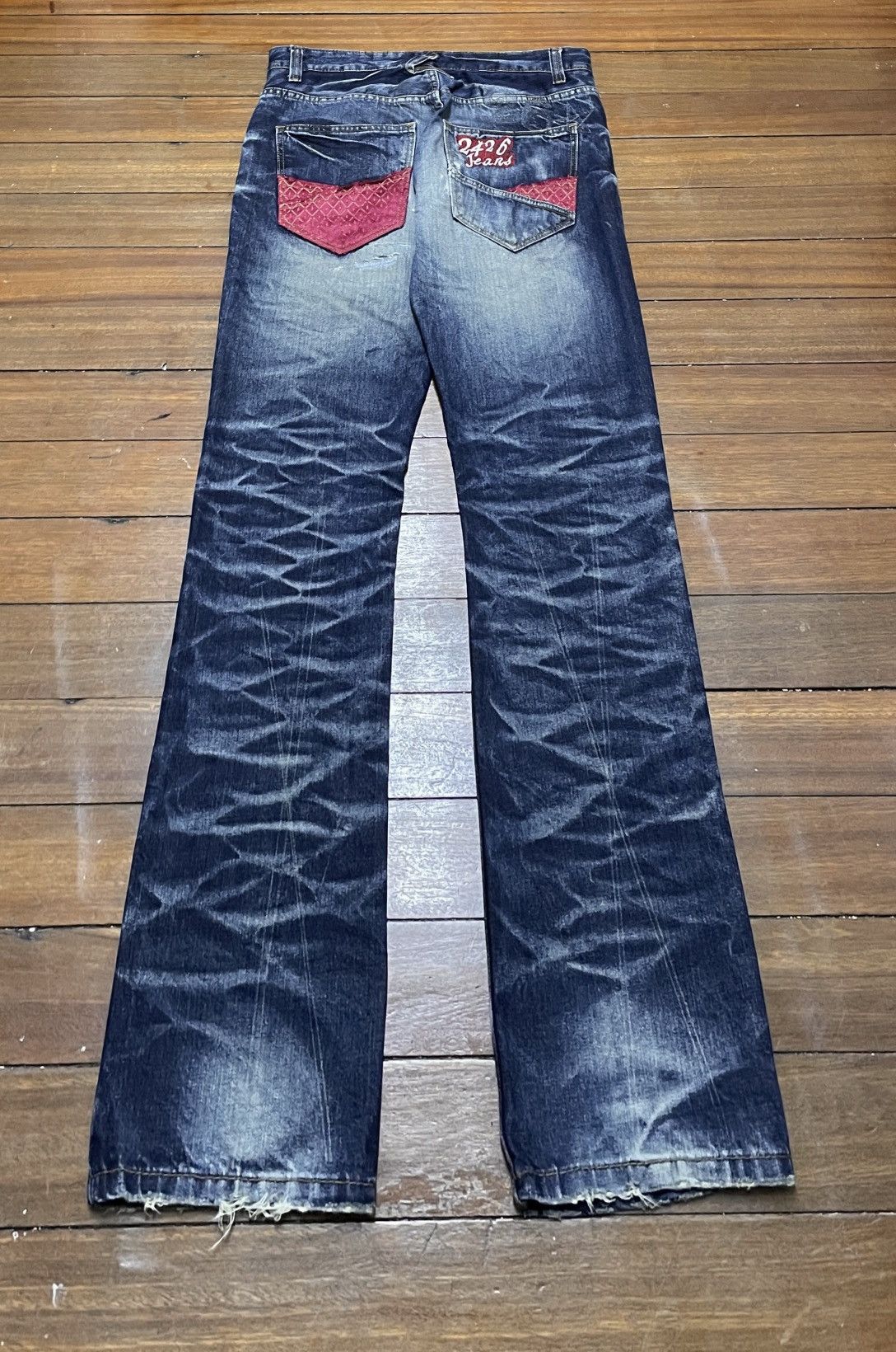 If Six Was Nine Very Rare Design Vintage Japanese Brand 2426 Jeans 2000s Size US 34 / EU 50 - 2 Thumbnail