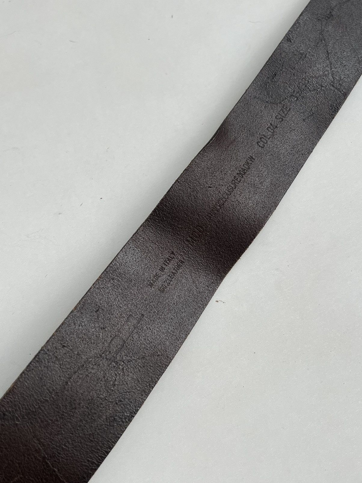 Diesel × Vintage Vintage 90s Diesel Oversized Wide Leather Belt Size ONE SIZE - 10 Thumbnail