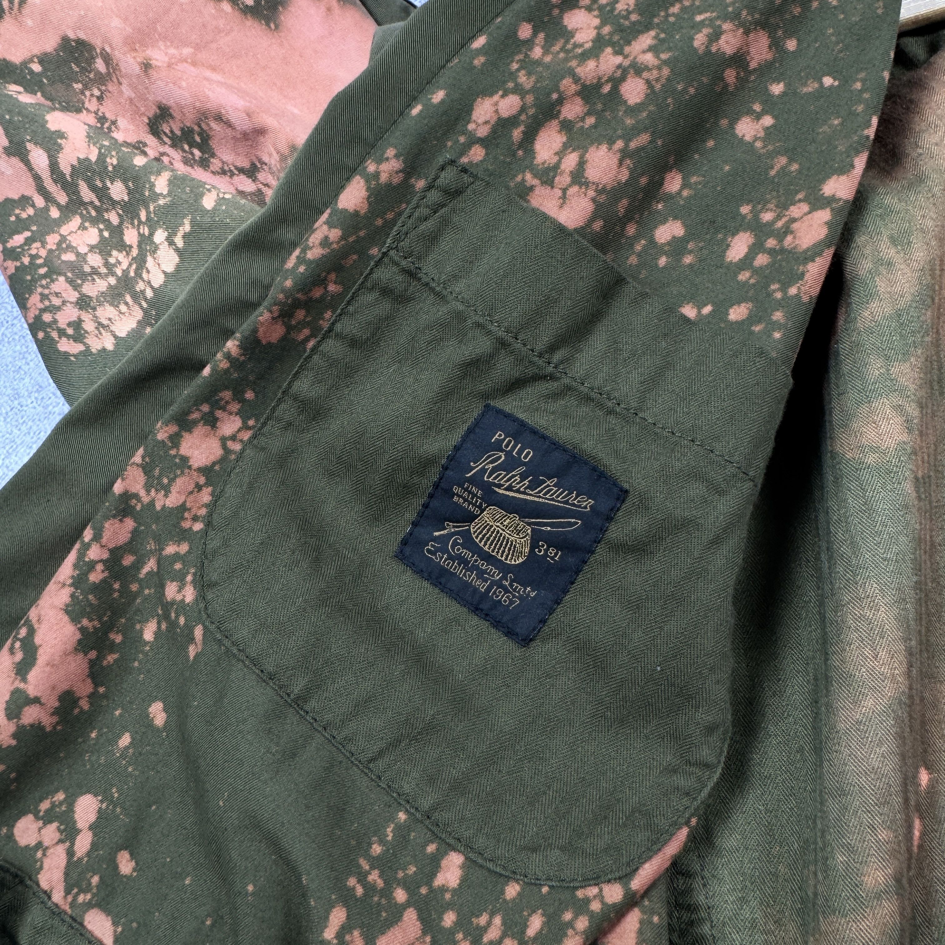 Designer × Polo Ralph Lauren POLO RALPH LAUREN CUSTOM ''NO WAR'' MILITARY POCKET JACKET Size US XXL / EU 58 / 5 - 13 Thumbnail