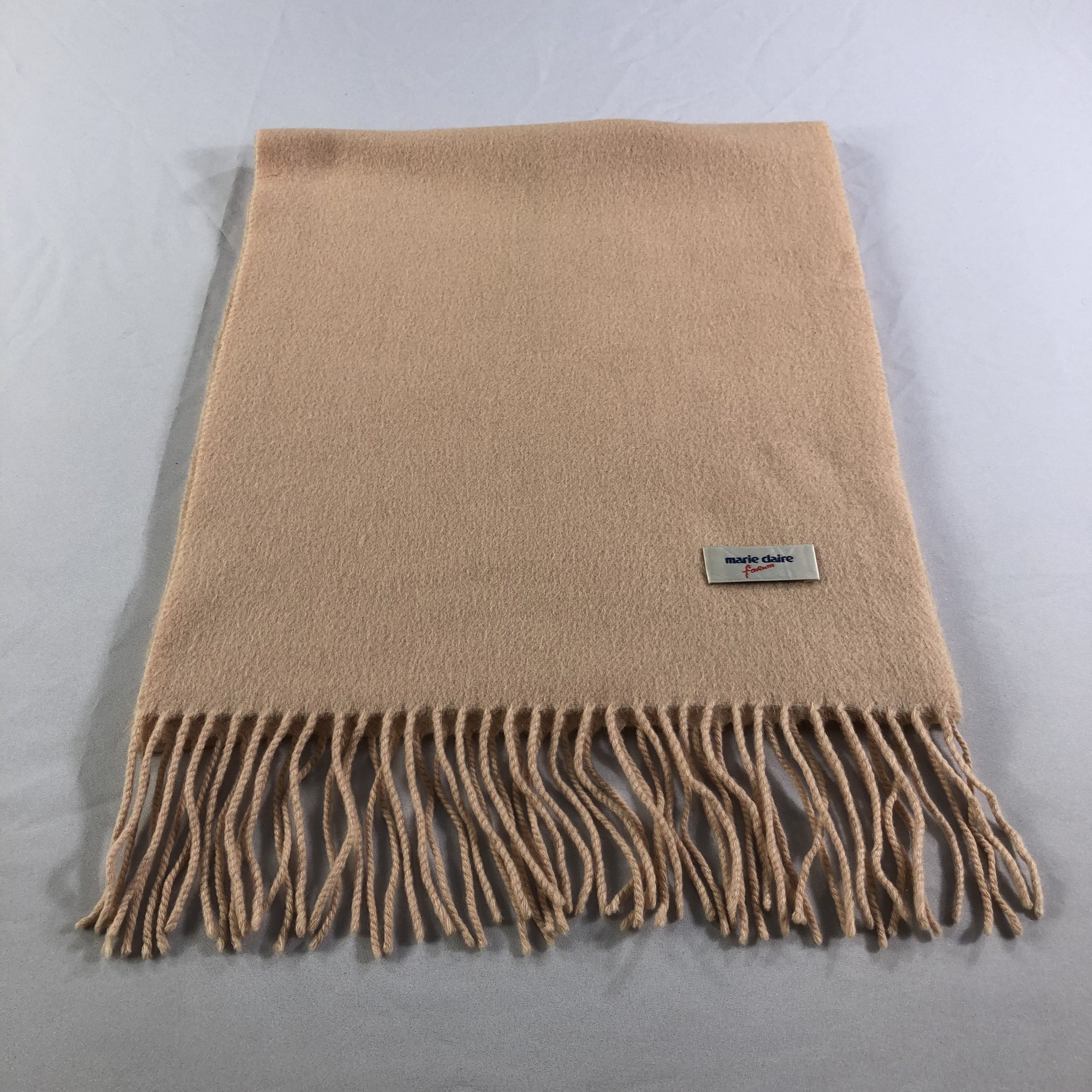 Vintage Marie Claire Plain Wool Scarf Muffler V1523 Size ONE SIZE - 2 Thumbnail