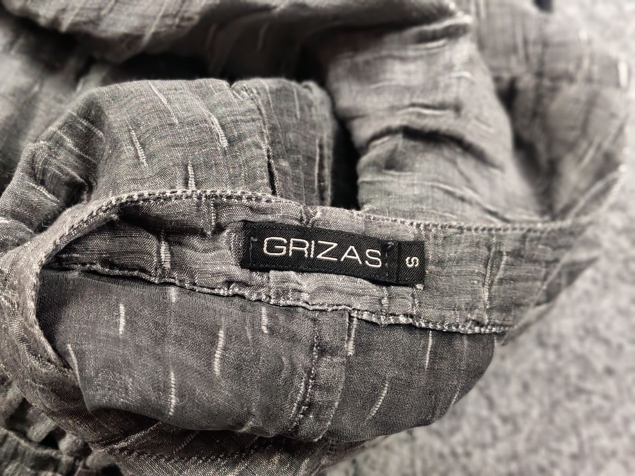 Other Grizas Design Light Linen Silk Blend Dark Gray Tunic Size S / US 4 / IT 40 - 15 Thumbnail