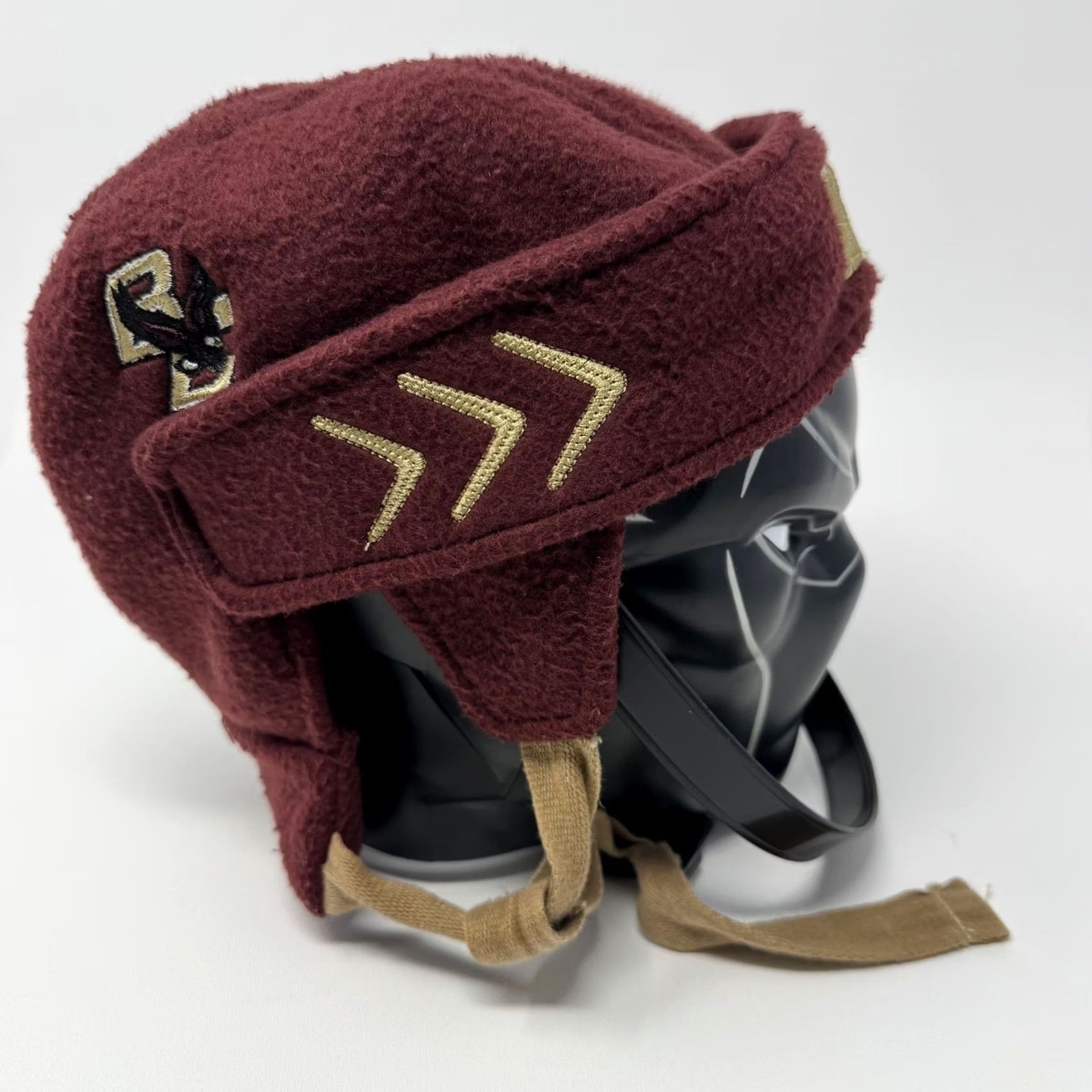 Zephyr Zephyr Boston College BC Eagles Hockey Helmet Fleece Trapper Hat Red Maroon Gold Solid Unisex Adults One Size Winter Fall Ear Flap Insulated Lined Size US M / EU 48-50 / 2 - 2 Thumbnail