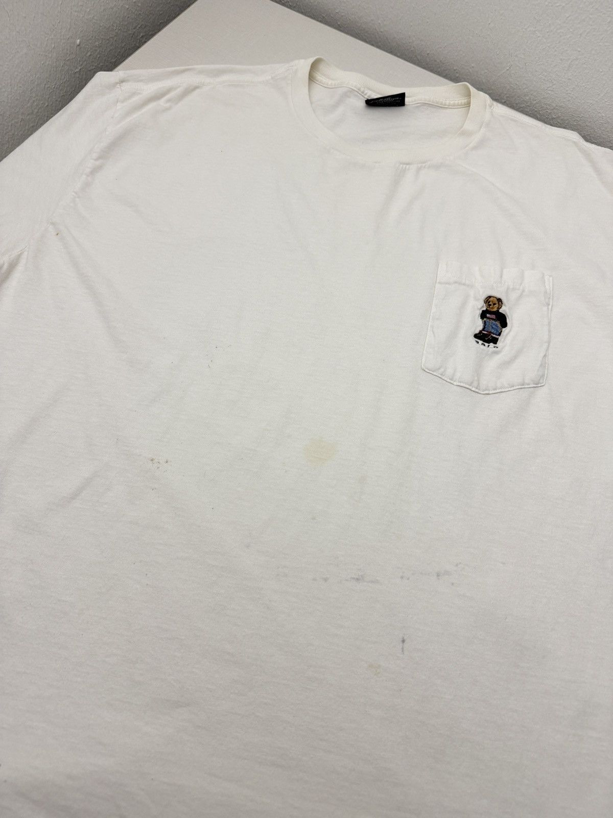 Polo Ralph Lauren Vintage 90s Polo Ralph Lauren Polo Bear Pocket Tee XL USA Size US XL / EU 56 / 4 - 6 Thumbnail