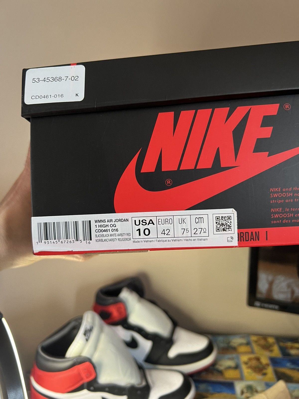 Jordan Brand Jordan 1 High OG Satin Bred Size US 10 / IT 40 - 7 Thumbnail