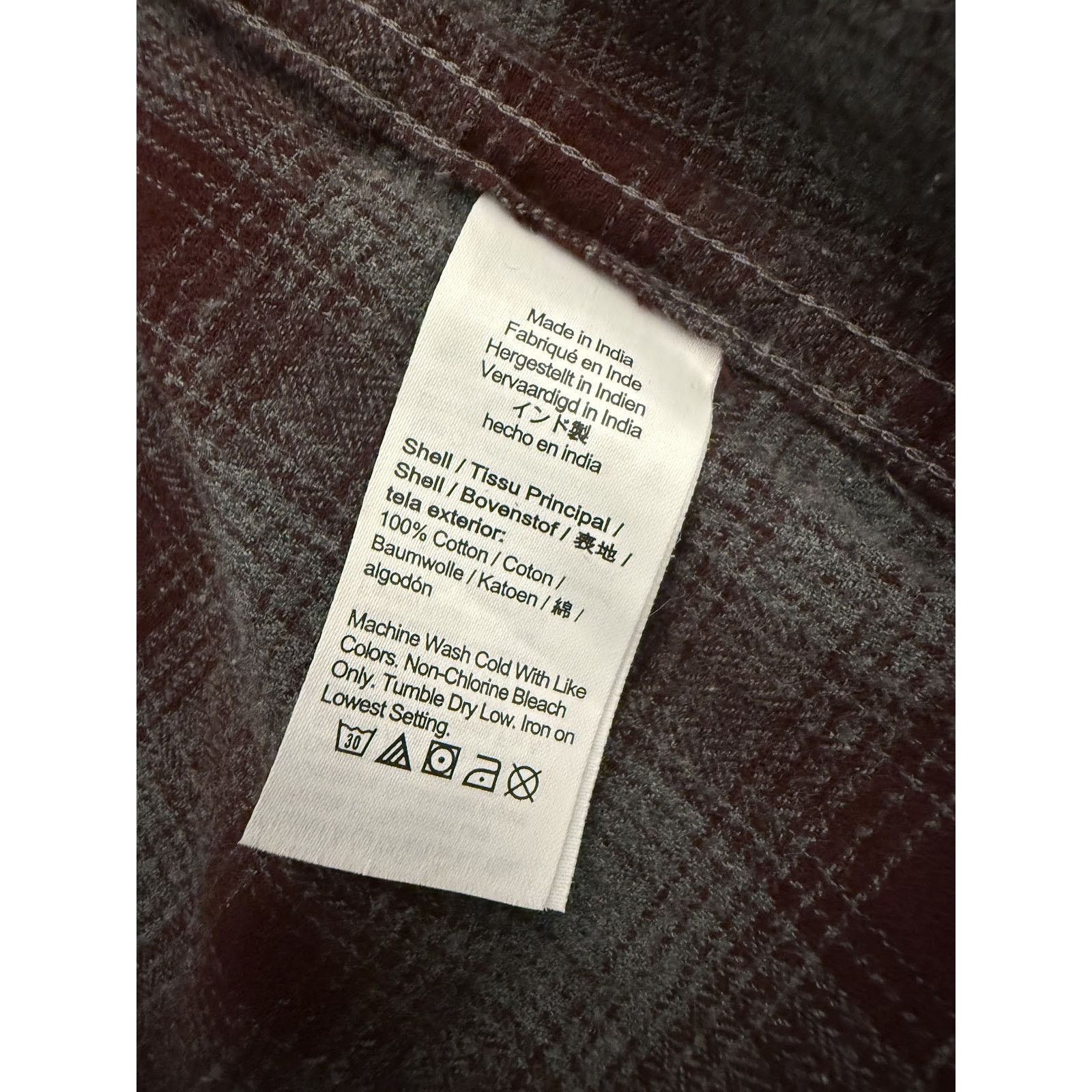 J.Crew J. Crew Flannel Maroon Grey Plaid Large Size US L / EU 52-54 / 3 - 7 Thumbnail