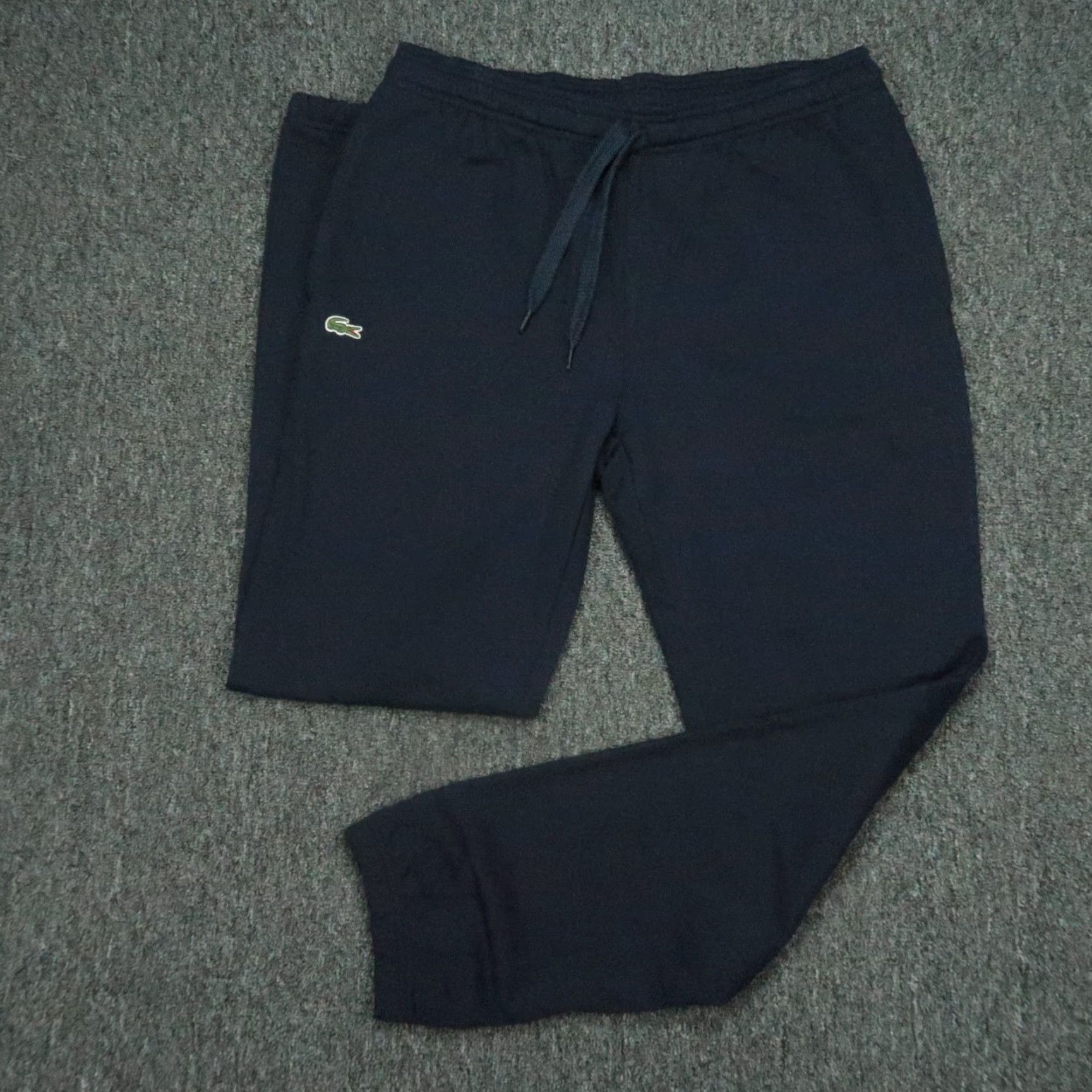 Lacoste Lacoste Pants Mens Large Navy Blue Sport Joggers Tapered Sweatpants Preppy NWT Size US 33 - 2 Thumbnail