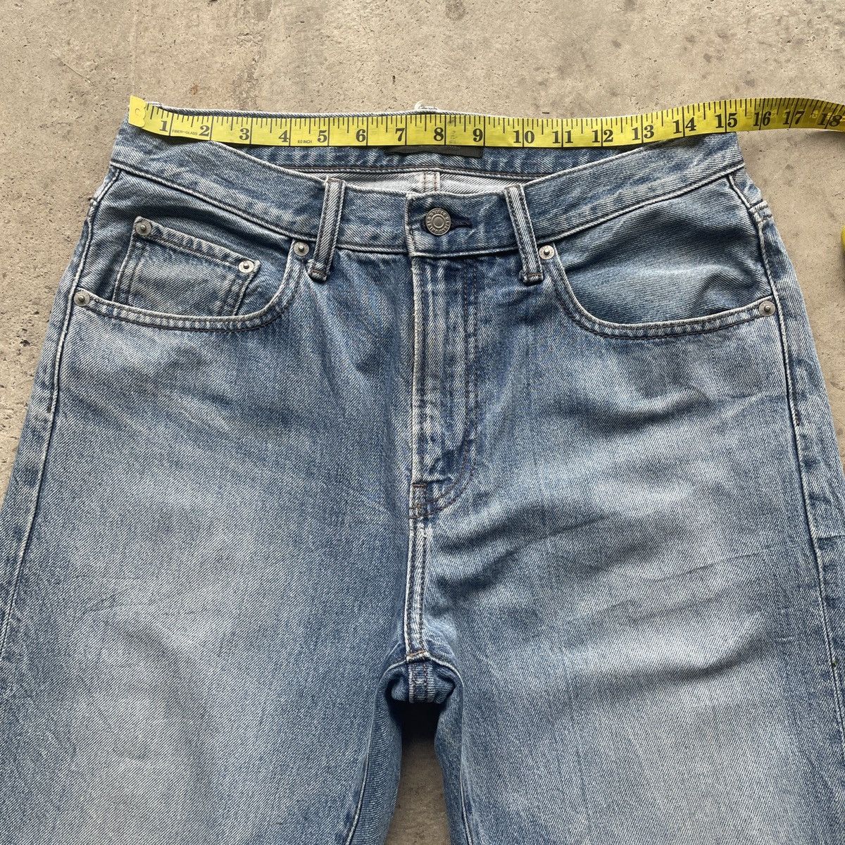 Japanese Brand W30x29💥 Vintage Japanese Faded Denim Jeans Pants Distressed Size US 30 / EU 46 - 5 Thumbnail