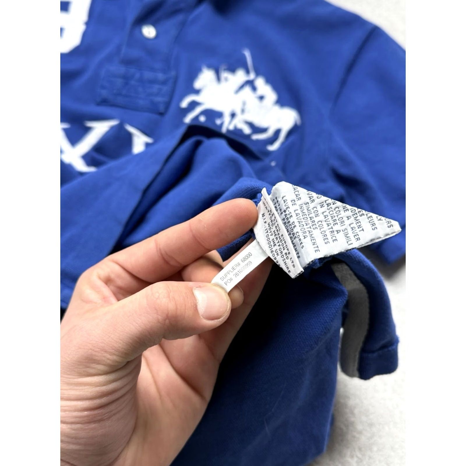 Polo Ralph Lauren VINTAGE Polo Ralph Lauren Polo Shirt Rugby Big Pony LXVII Blue Mens Size S Size US S / EU 44-46 / 1 - 6 Thumbnail