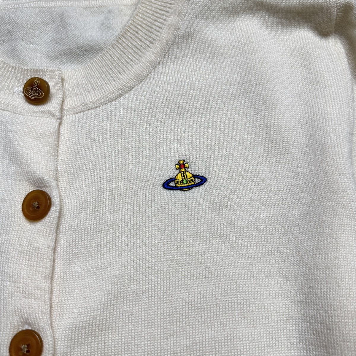Vivienne Westwood Vivienne Westwood - Bea Cropped In Cream Cardigan Size S / US 4 / IT 40 - 8 Thumbnail