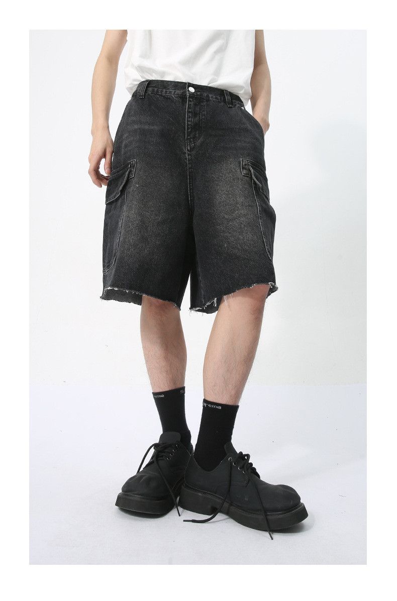 Japanese Brand × Jean Vintage pocket cool workwear washed denim shorts Size US 32 / EU 48 - 1 Thumbnail