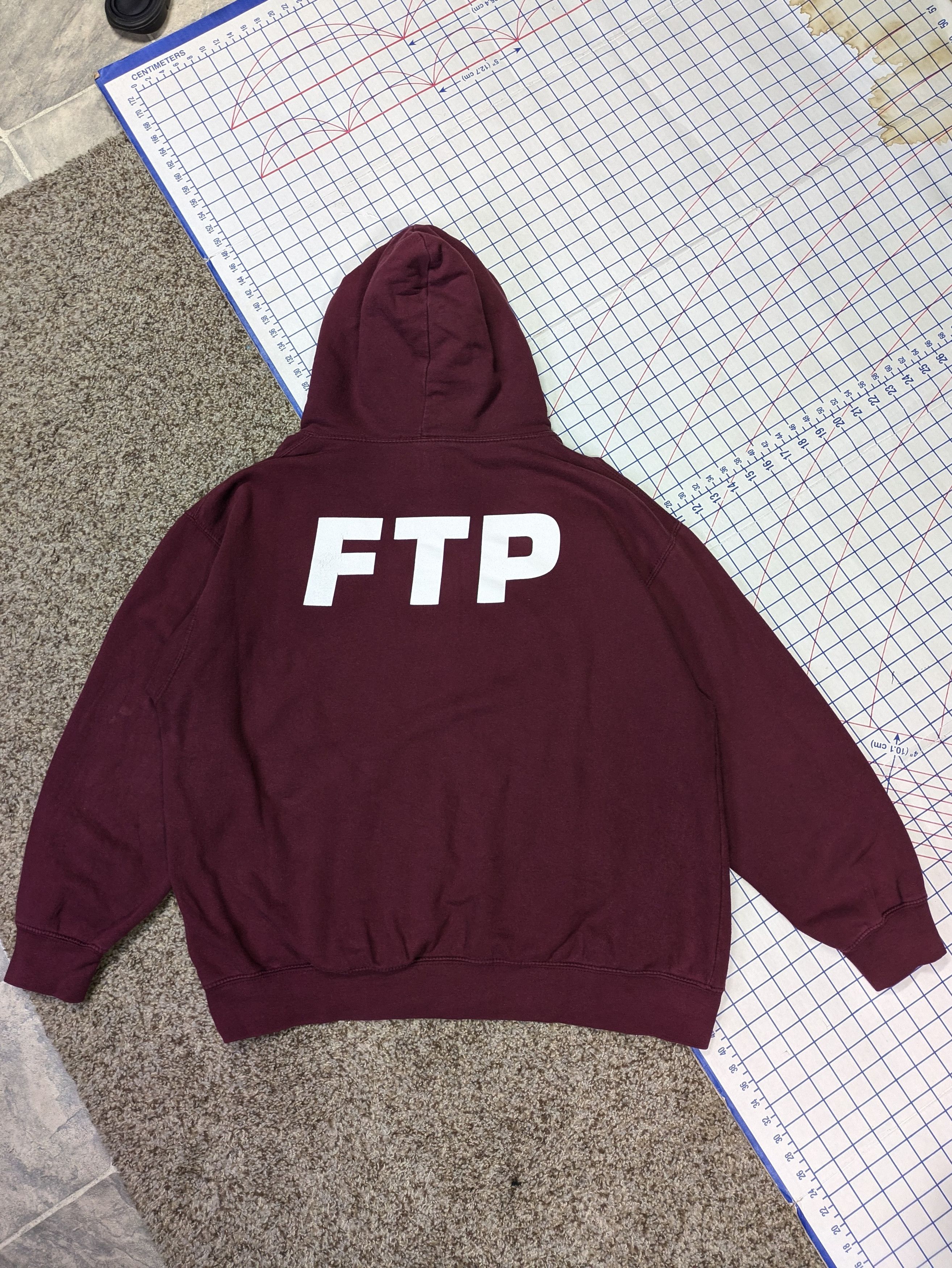 Fuck The Population Ftp burgundy og logo hoodie XL 2015 pink dolphin popup Size US XL / EU 56 / 4 - 3 Thumbnail