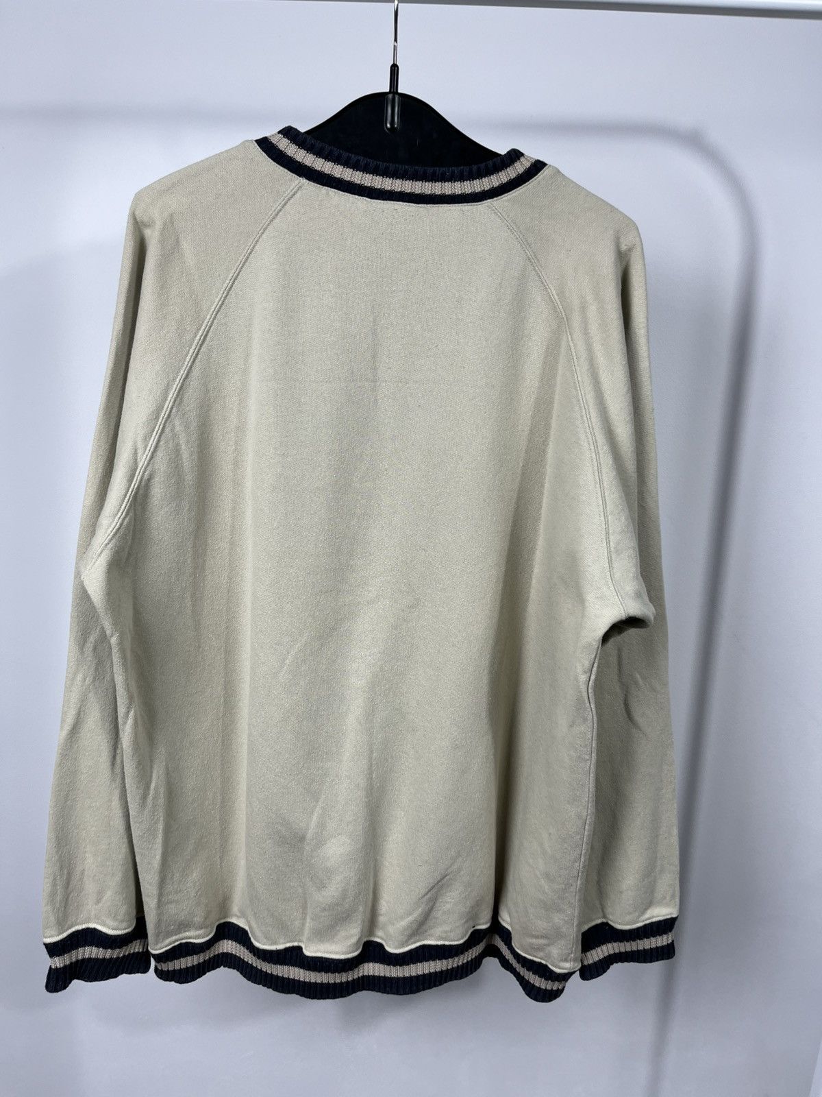Wrangler Vintage Wrangler Western V-Neck Sweater Beige Navy Size M Size US M / EU 48-50 / 2 - 15 Thumbnail