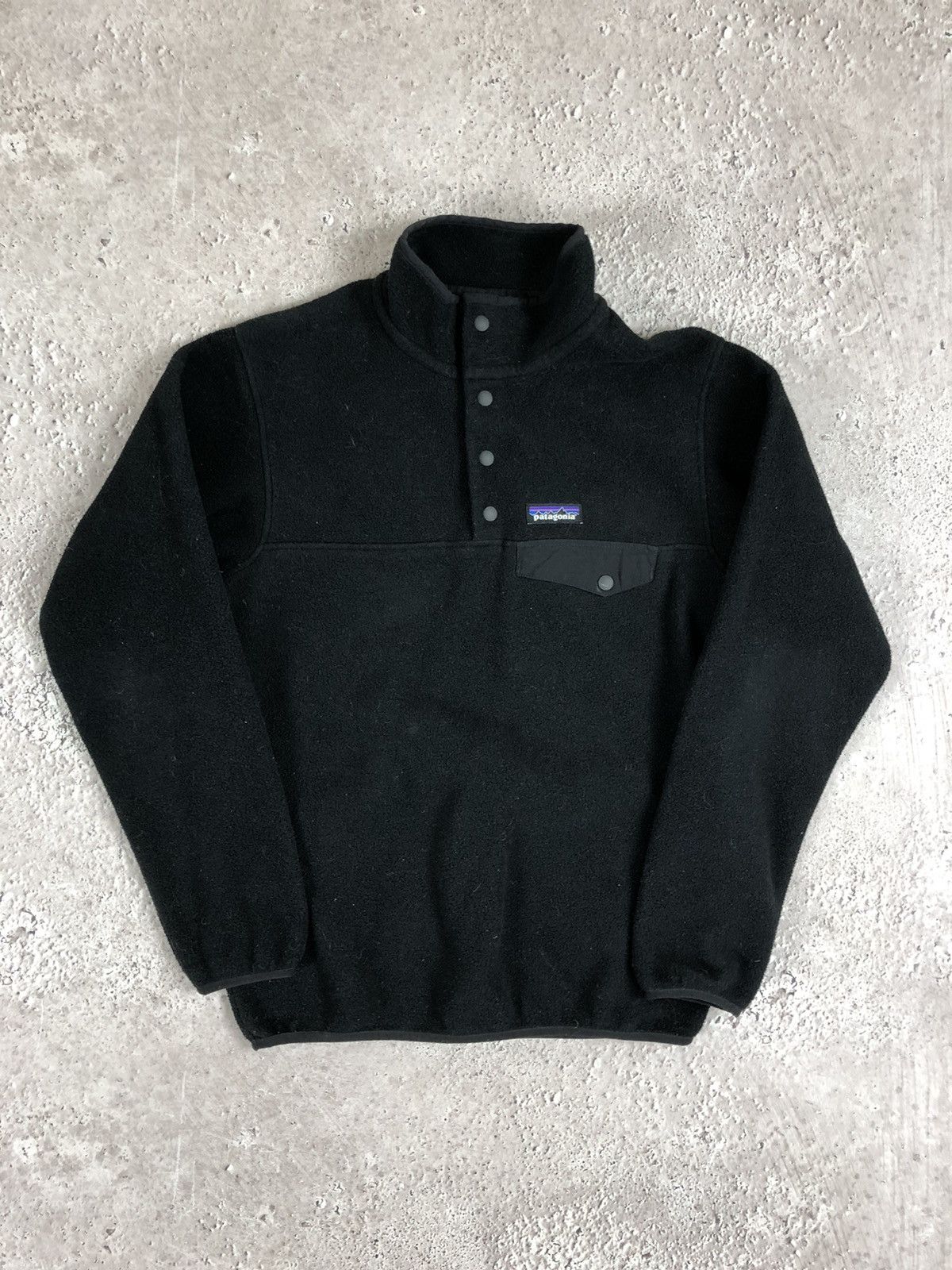 image of Patagonia Zip Hoodie Fleece in Black, Men's (Size XS)