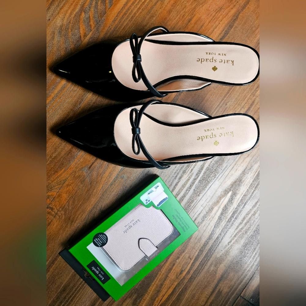 Designer Kate Spade BUNDLE Manava Mini Bow Pump/Morgan Mag Wallet Size US 10 / IT 40 - 1 Thumbnail