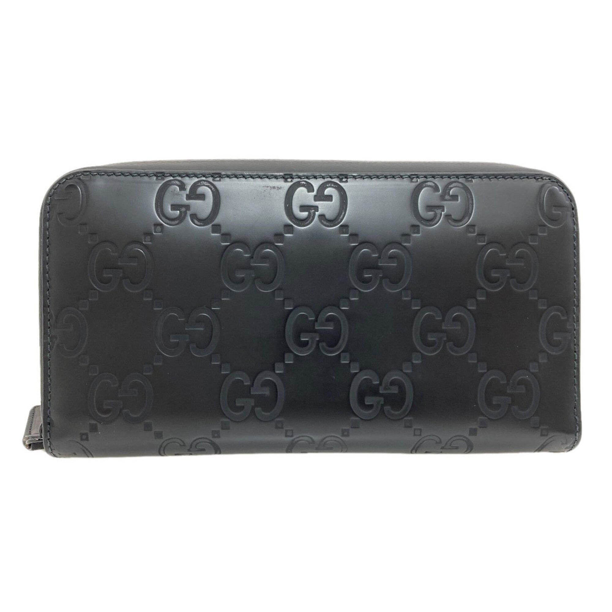 Gucci Gucci 771421 Round Zipper GG Long Wallet (with coin purse) Rubber Women's GUCCI Size ONE SIZE - 1 Thumbnail