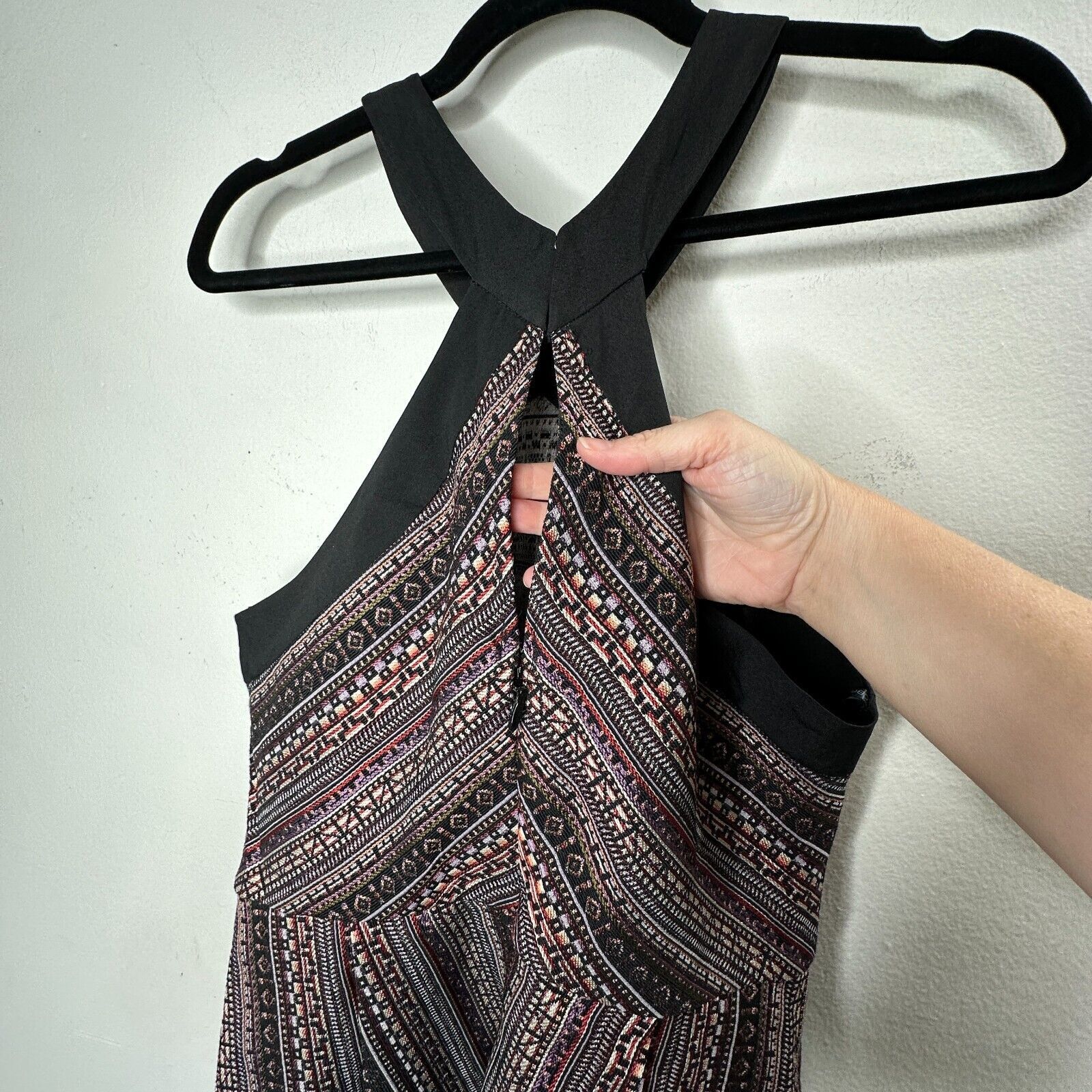 Other BCBG Generation CrissCross Fit Flare MultiColor Halter Mini Size XL / US 12-14 / IT 48-50 - 6 Thumbnail