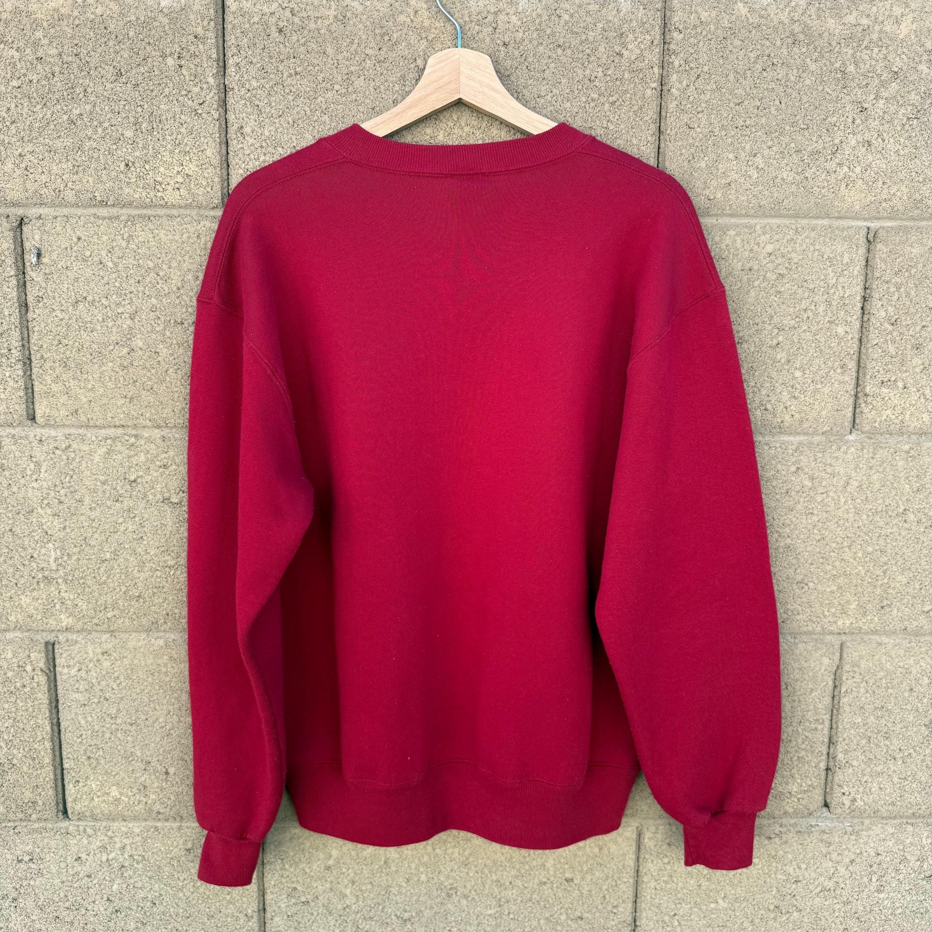 Russell Athletic 90's Vintage Russell Athletic Faded Red Crewneck Sweatshirt Size US M / EU 48-50 / 2 - 2 Thumbnail