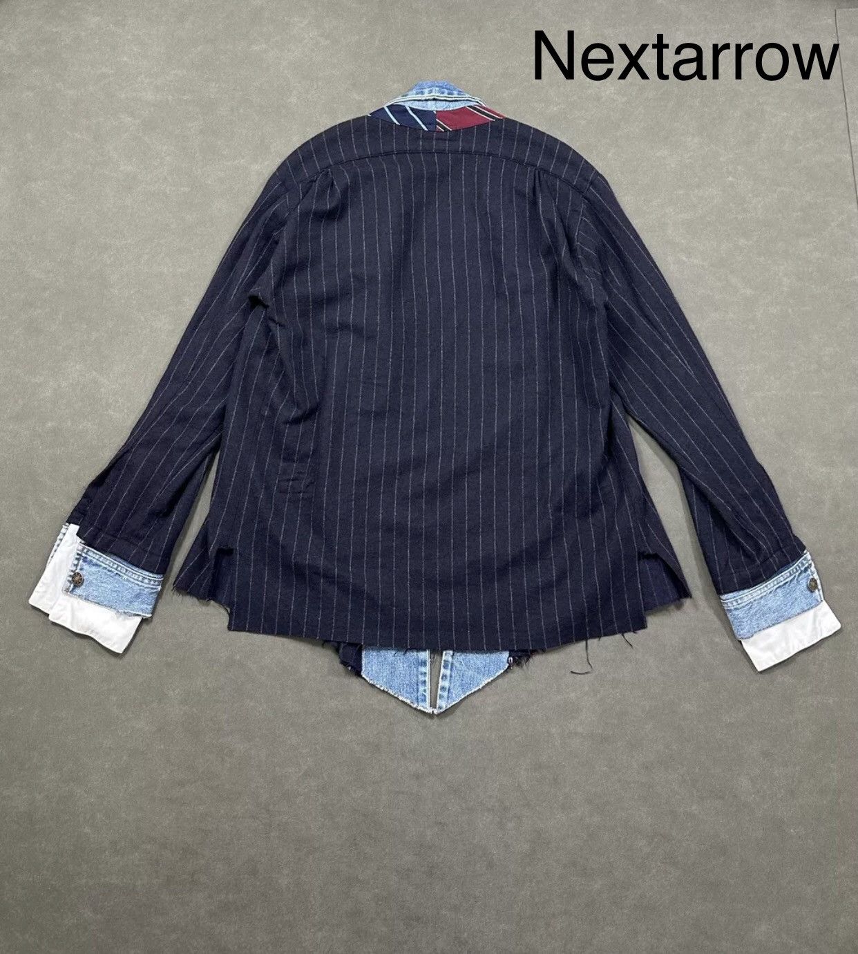 Greg Lauren Greg Lauren GL Classic Preppy Wool Denim Patchwork Robe Size US M / EU 48-50 / 2 - 2 Thumbnail