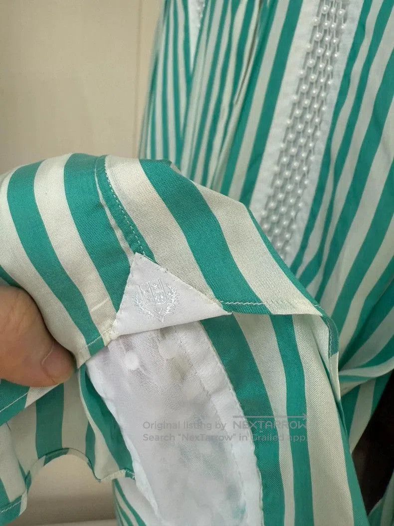 Loro Piana Loro Piana Silk Striped Long Sleeve Shirt. Size US L / EU 52-54 / 3 - 3 Thumbnail