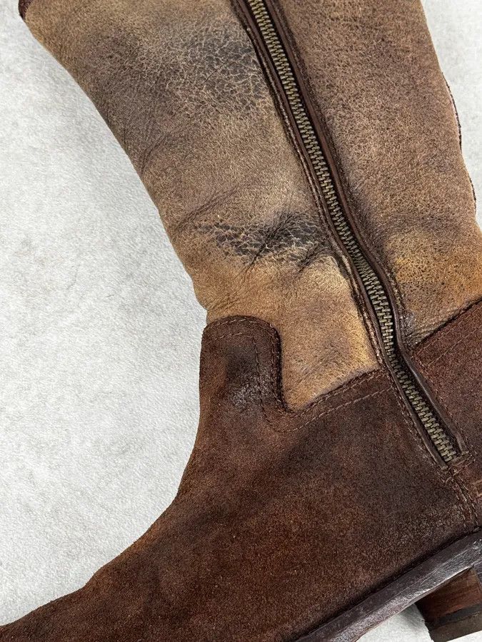 Dsquared2 2000s Dsquared2 Brown Biker Leather Ankle Boots Size US 8 / EU 41 - 5 Thumbnail