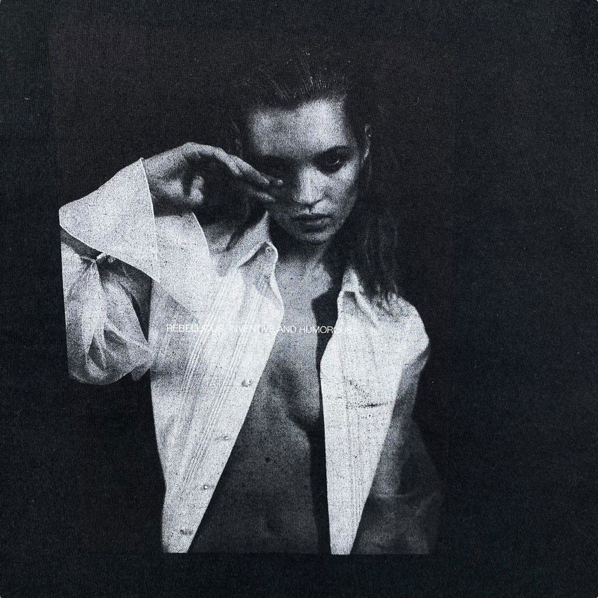 Japanese Brand Applebum KATE MOSS Famous Fashion Modelling Photography Tee Size US L / EU 52-54 / 3 - 2 Thumbnail