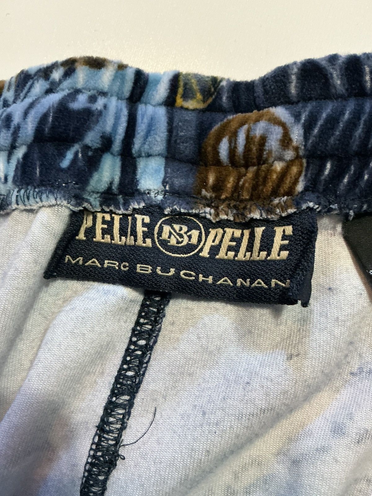 Pelle Pelle Vintage 90s Y2K 2000s Pelle Pelle AOP Velour Track Pants Size US 40 / EU 56 - 4 Thumbnail