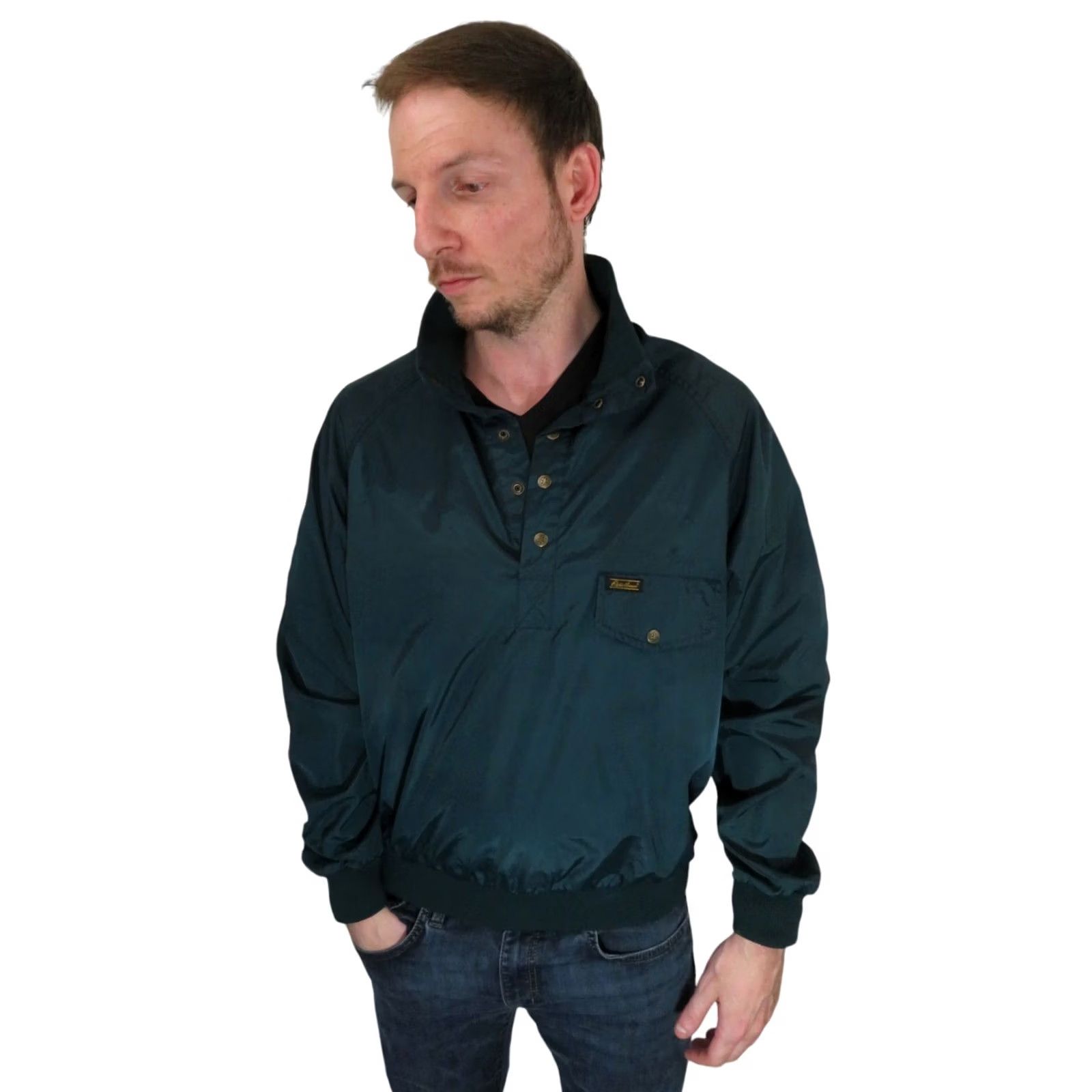 Eddie Bauer VINTAGE Eddie Bauer Jacket Windbreaker Pullover Snap Green Mens Small Size S Pilgrim Hangtags? (adjust to exact) Size US S / EU 44-46 / 1 - 2 Thumbnail