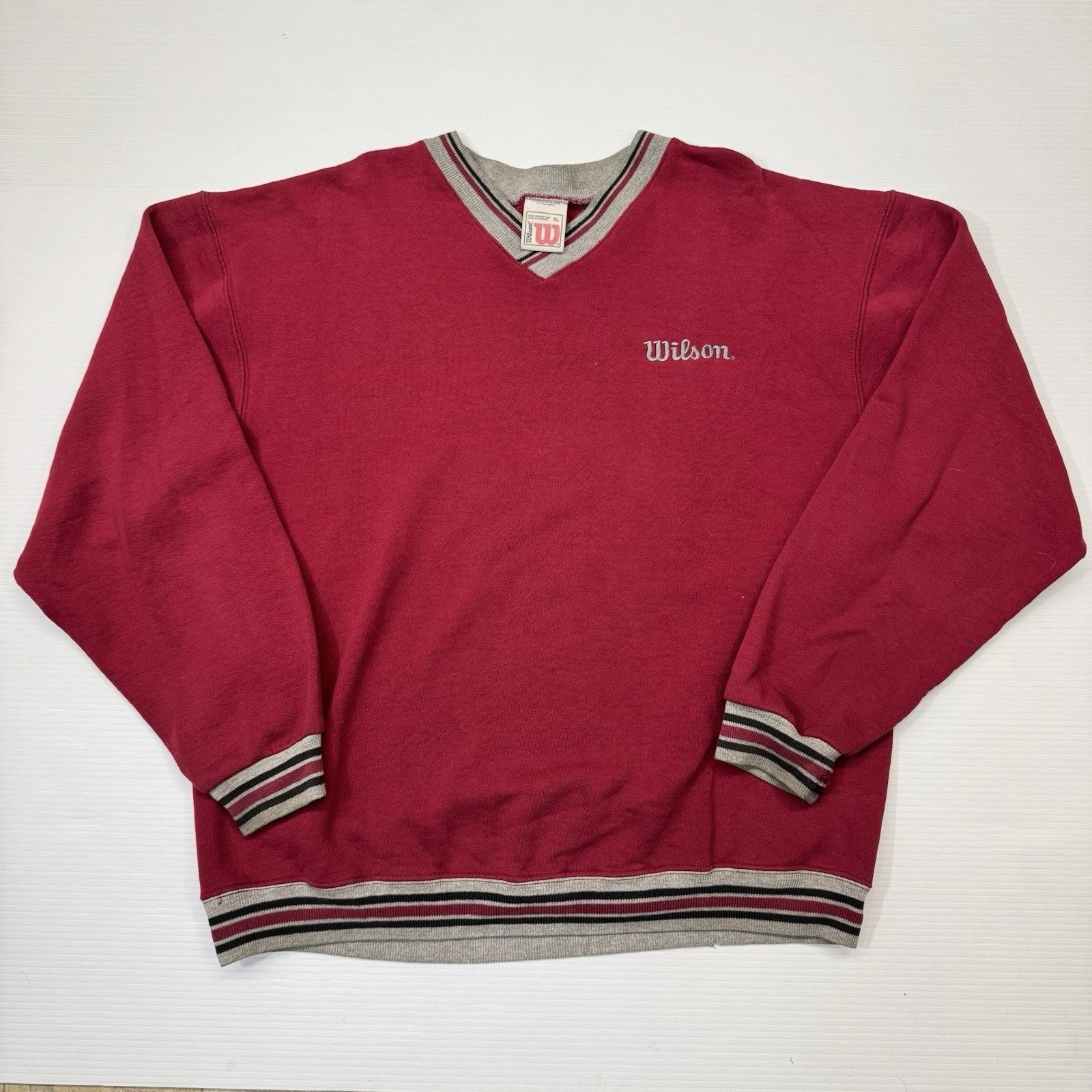 Wilson VTG Wilson Men's Red 1990’s Sweatshirt Size XL Varsity RED!! Size US XL / EU 56 / 4 - 1 Thumbnail