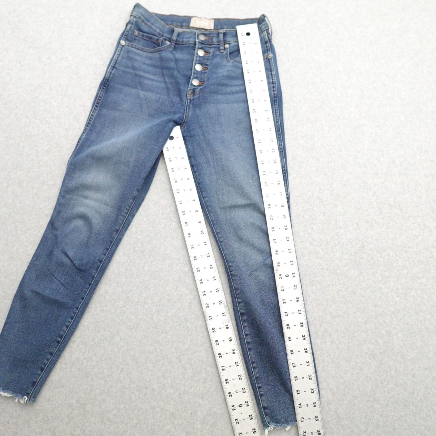 Everlane Everlane Jeans Womens 28 (28X26) The Vintage Skinny Jean Ankle Button Fly Shirt? Size 28" / US 6 / IT 42 - 3 Thumbnail