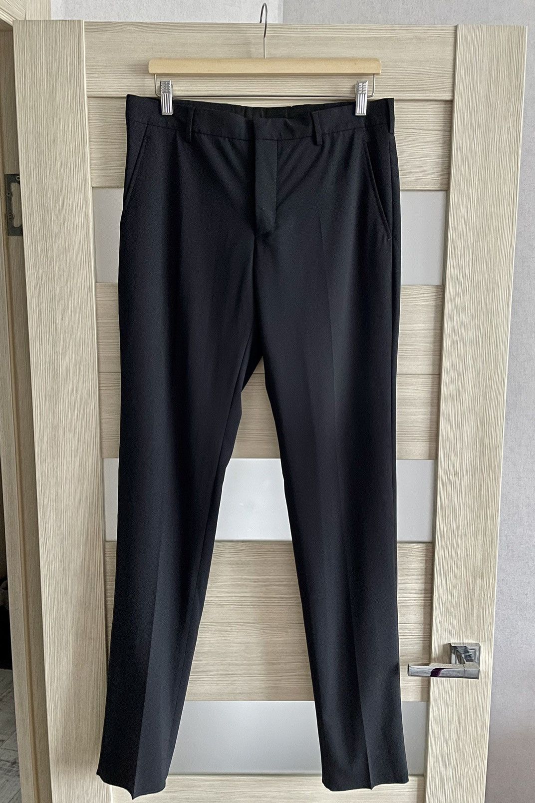 image of Prada Milano Formal Navy Wool Pant Trousers Size 46/s, Men's