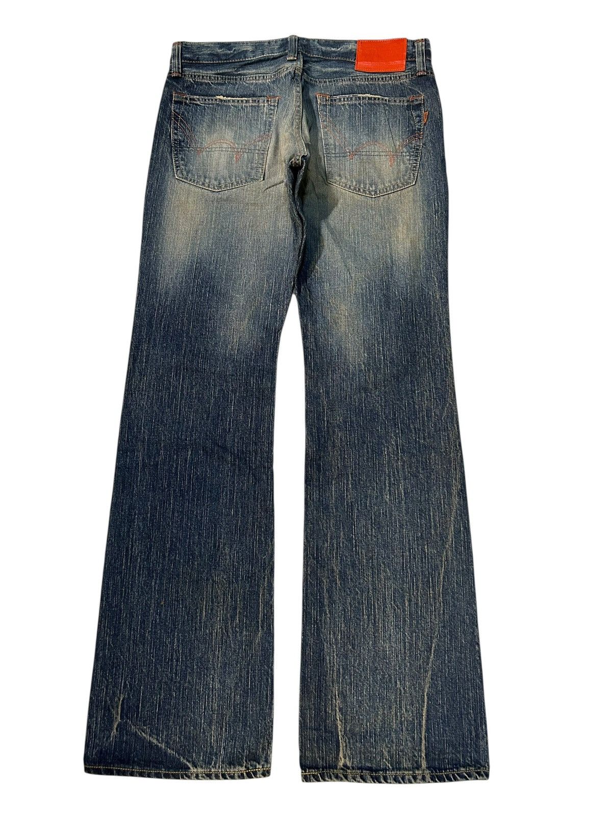 Edwin × Kapital × Vintage Vintage Edwin Flare Japanese Punk Style Denim Jeans Size US 33 - 4 Thumbnail