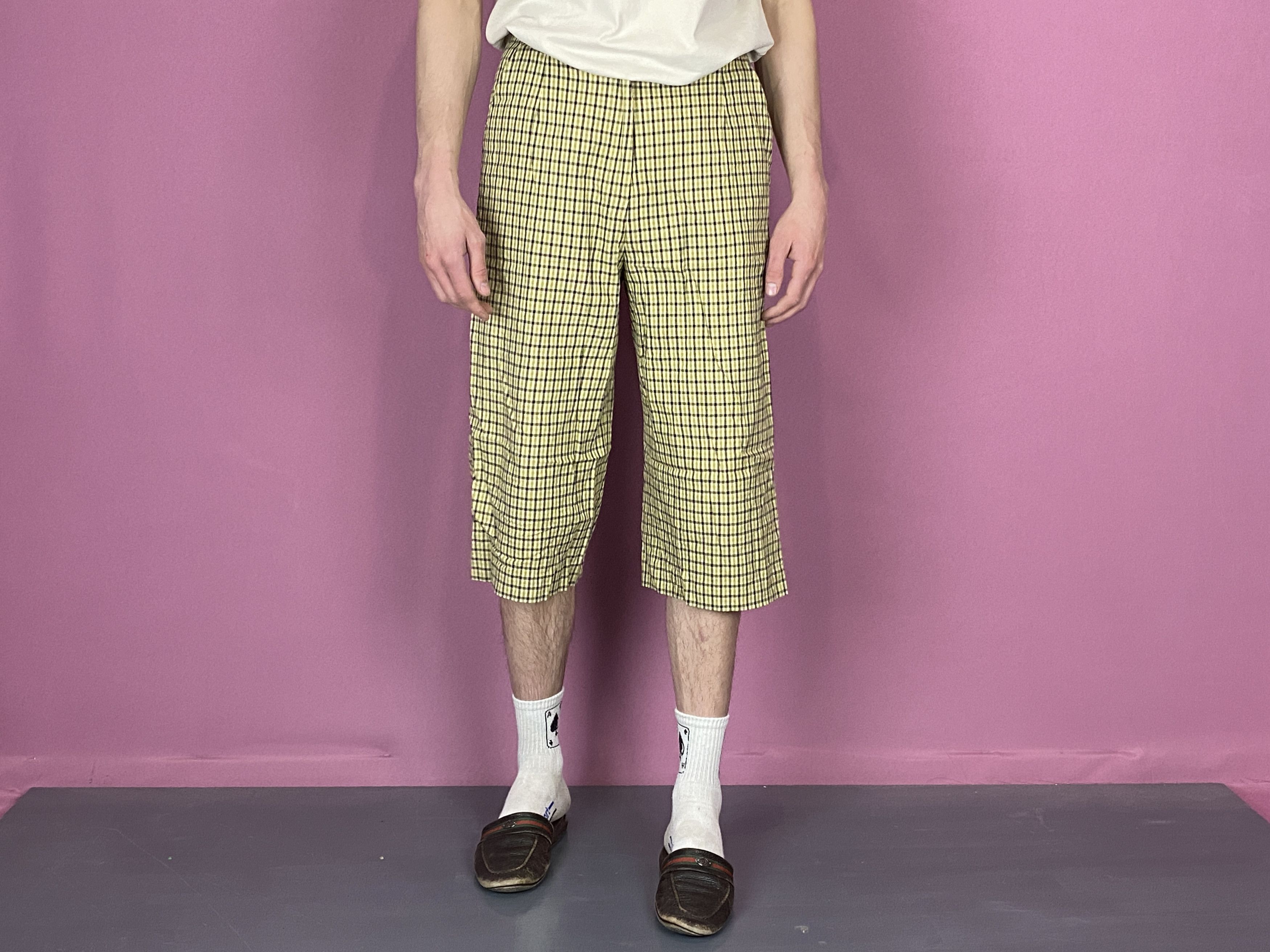 Aquascutum × Vintage Aquascutum Vintage Men's Check Bermuda Shorts - Size US 12 Size US 34 / EU 50 - 4 Thumbnail