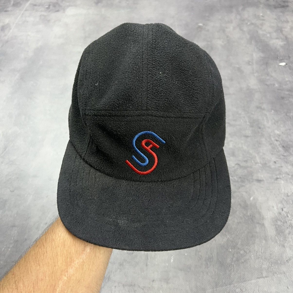 Stussy Rare! Stussy Fleece 5 Panel Logo Supreme Cap Size ONE SIZE - 2 Thumbnail