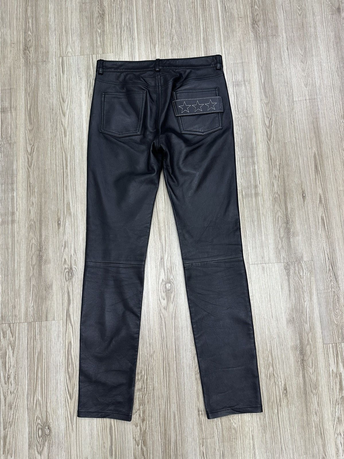 Givenchy Givenchy Riccardo Tischi 3 Star Leather Pants Size US 30 / EU 46 - 1 Thumbnail