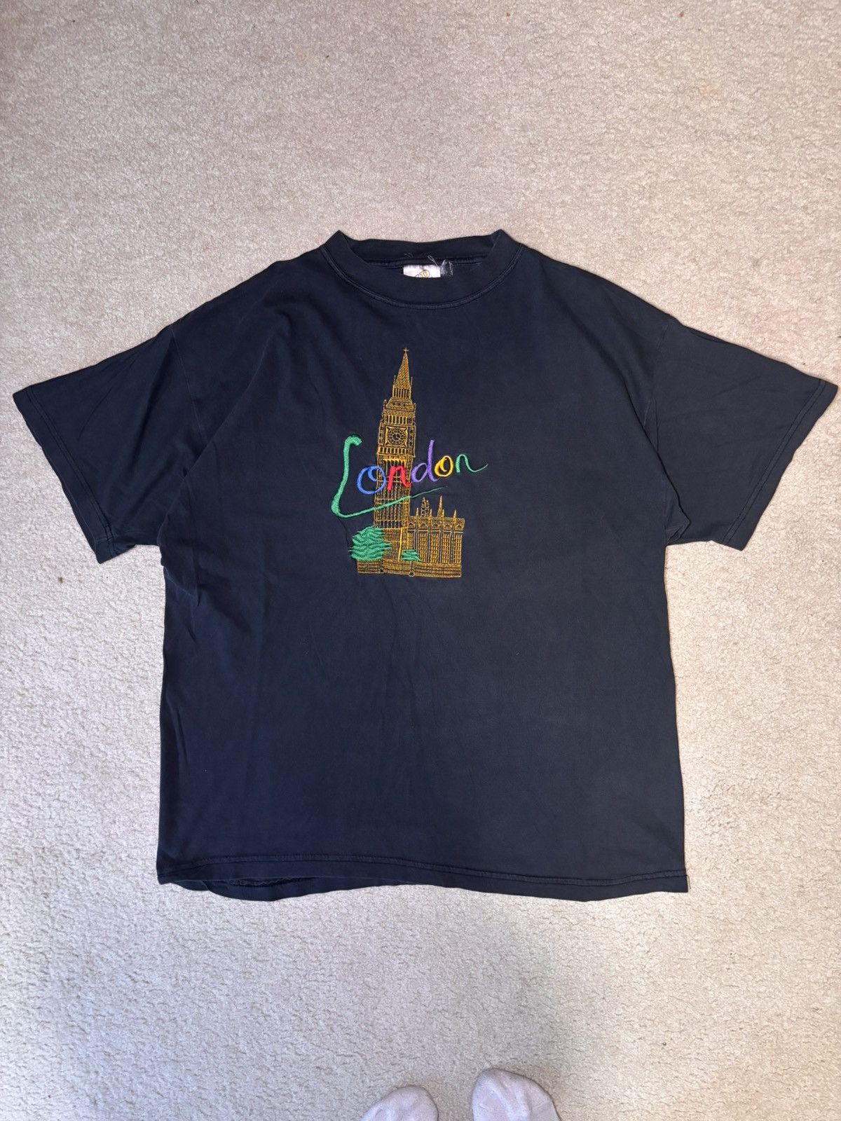 Other London Big Ben England VTG Black Mens T-Shirt Large Size US L / EU 52-54 / 3 - 1 Thumbnail