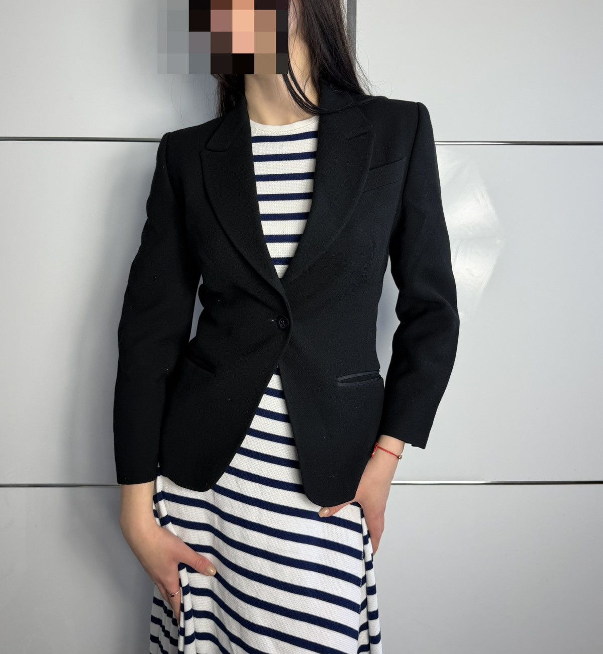Aquascutum Elegant Aquascutum Wool Jacket, 100% Wool, Black Size S / US 4 / IT 40 - 1 Thumbnail