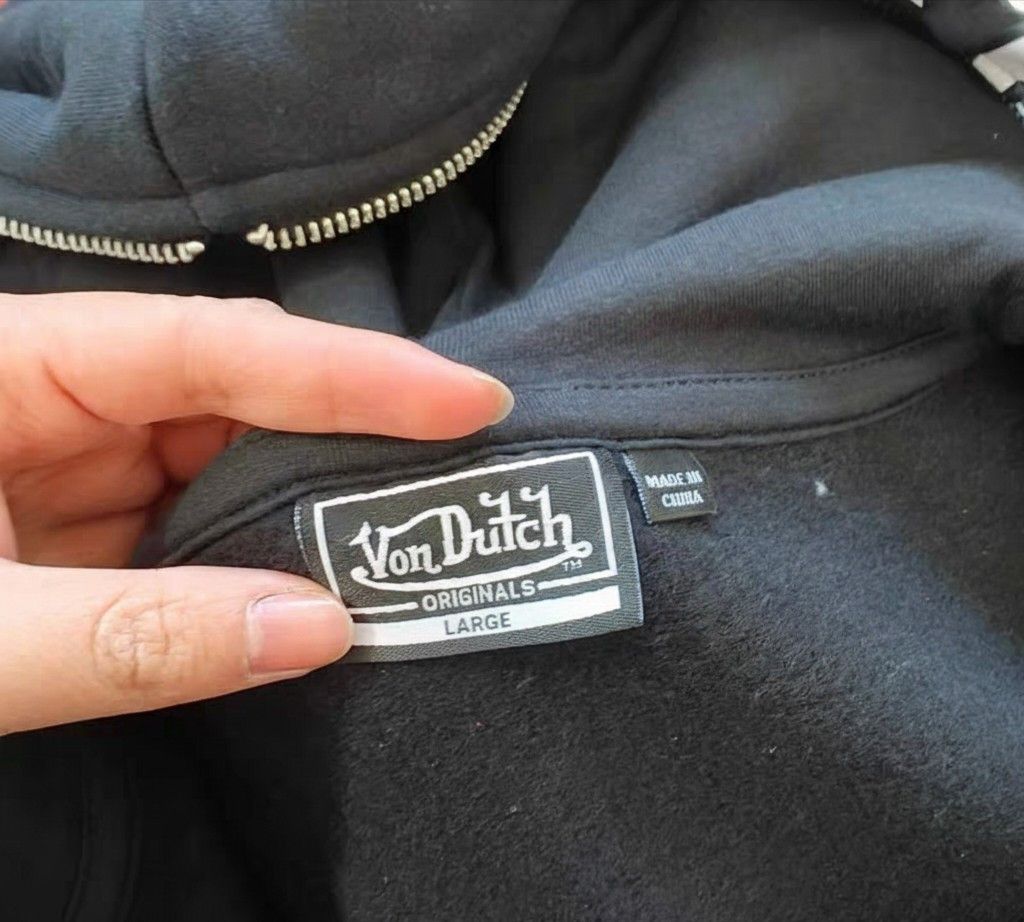 Von Dutch Von Dutch Originals Spellout Logo grunge flame zipupHoodie Size US L / EU 52-54 / 3 - 5 Thumbnail