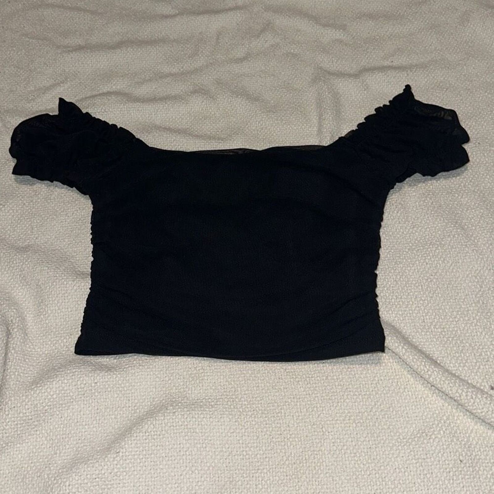 Other Tic Toc Black Mesh Corset Cropped Top | Sz S Size S / US 4 / IT 40 - 5 Thumbnail