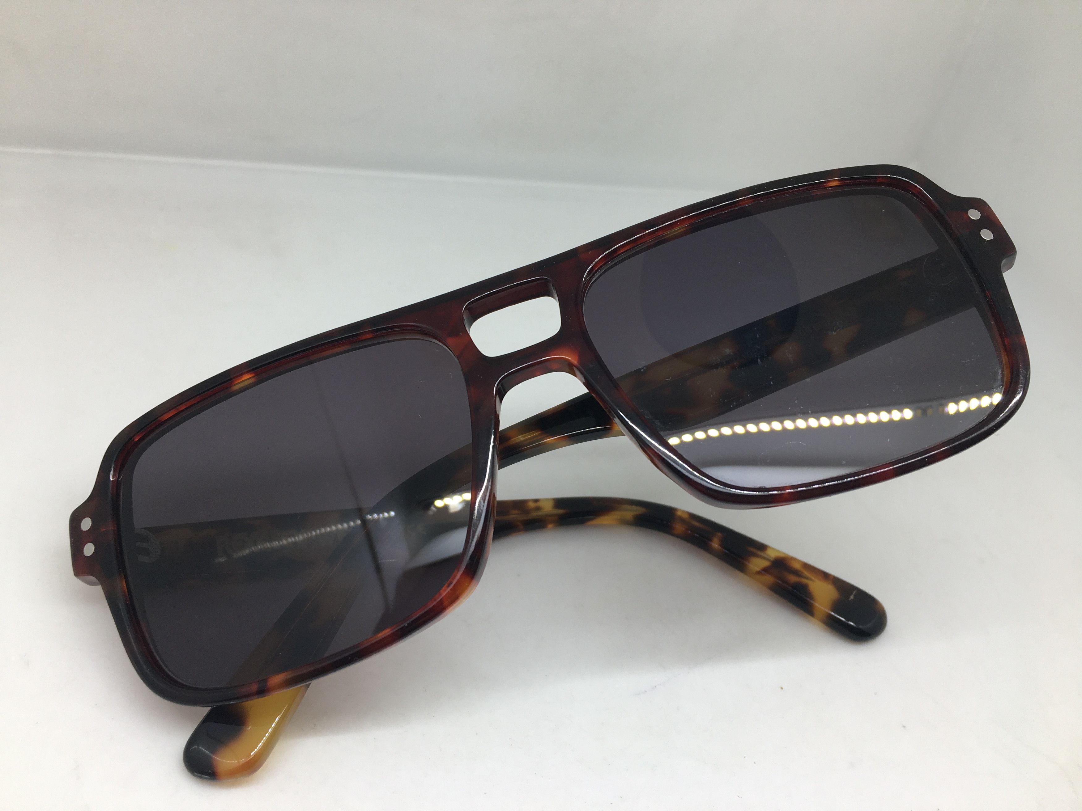 Vintage Rexe Eyewear Tortoise Handmade Aviator Sunglasses Frame Size ONE SIZE - 7 Thumbnail