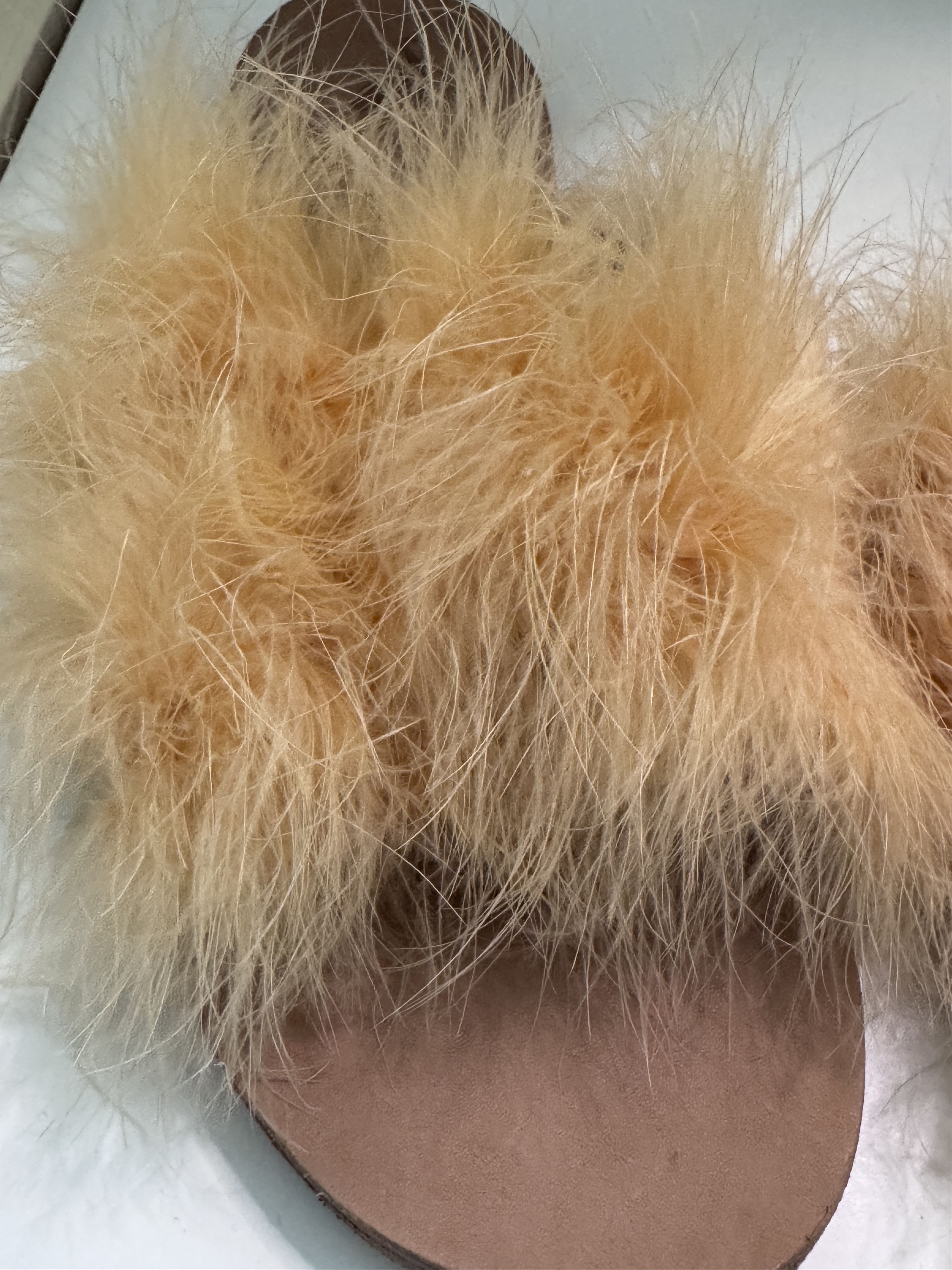Brother Vellies Brother Vellies Lamu Marabou Sandals Yellow EU 40 US 10 Size US 10 / IT 40 - 6 Thumbnail