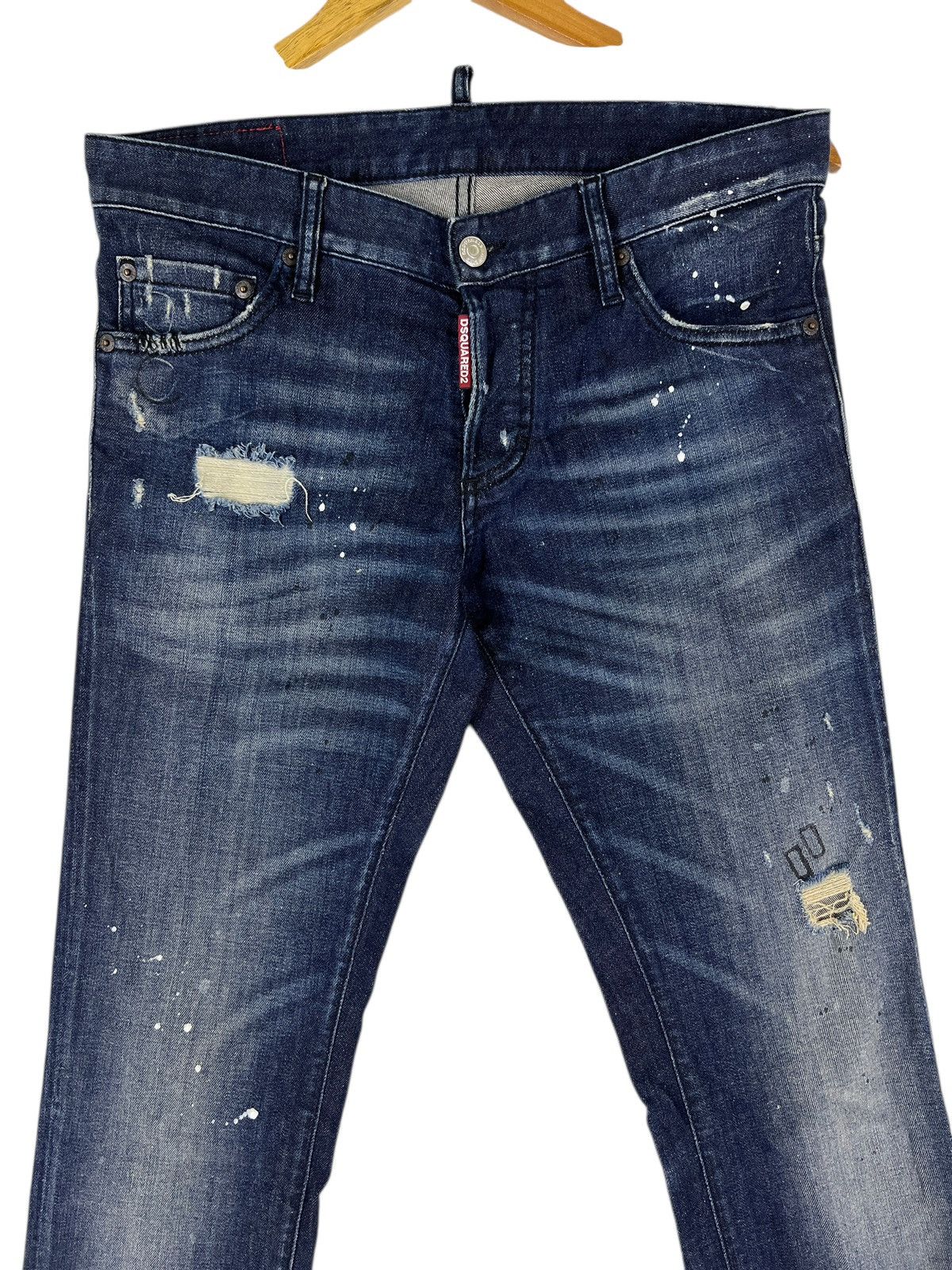 Dsquared2 🔥 Dsquared2 distressed denim jeans paint splatter Size US 31 - 6 Thumbnail