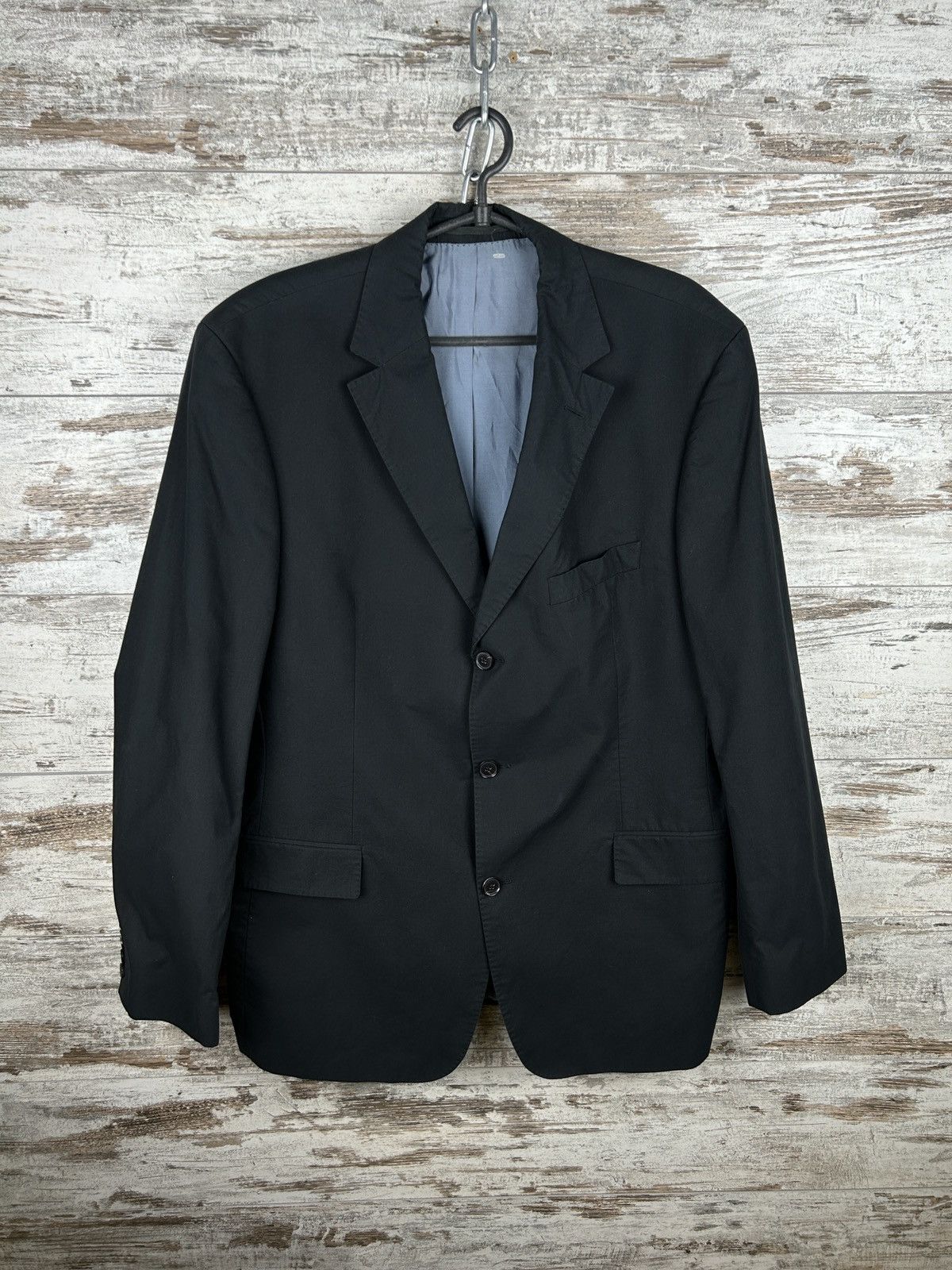 Hugo Boss Mens Vintage Hugo Boss blazer size XL black jacket rare Size 46S - 2 Thumbnail