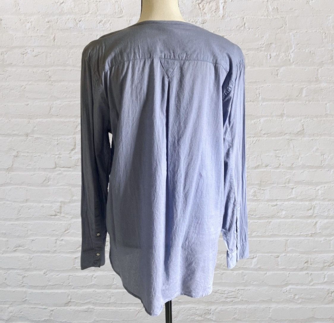 Calvin Klein CALVIN KLEIN LONG SLEEVE BUTTON UP BLOUSE TOP WITH POCKETS Size M / US 6-8 / IT 42-44 - 13 Thumbnail