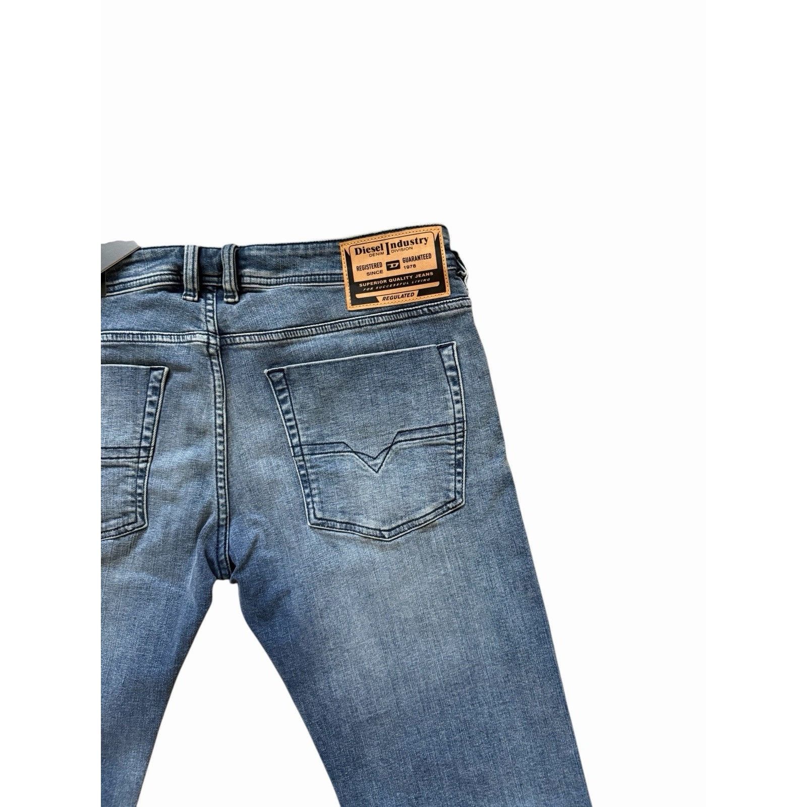 Diesel Diesel Mens Zatiny Slim Bootcut Jeans RE021 Blue Size 36/30 Size US 36 / EU 52 - 6 Thumbnail