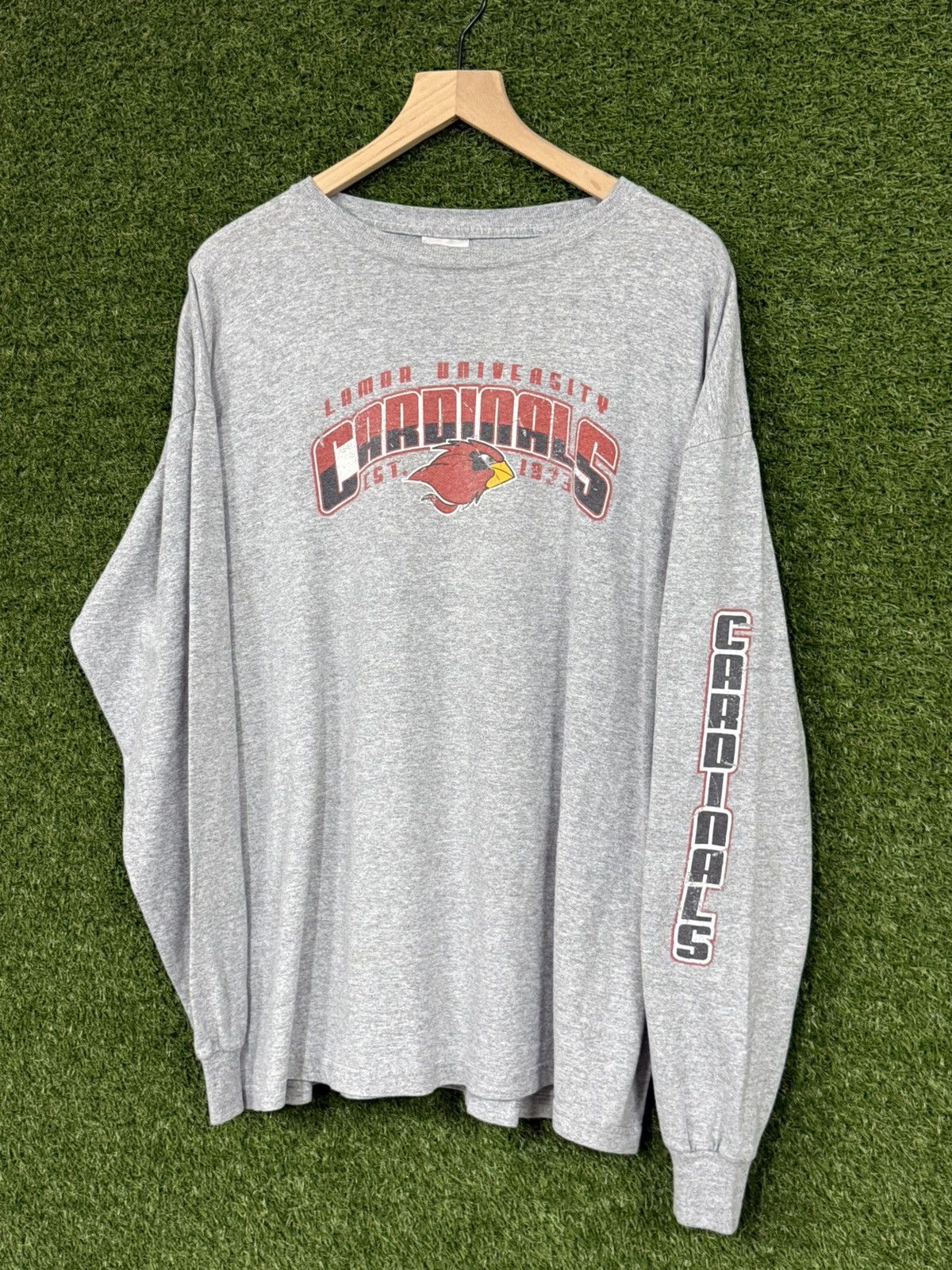 Vintage Vintage Lamar Cardinals Logo Long Sleeve Grey XL Size US XL / EU 56 / 4 - 1 Thumbnail