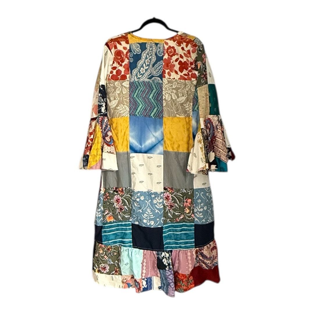 Other Ashley Taylor Boho Patchwork Cotton Dress NWT Size ONE SIZE - 4 Thumbnail